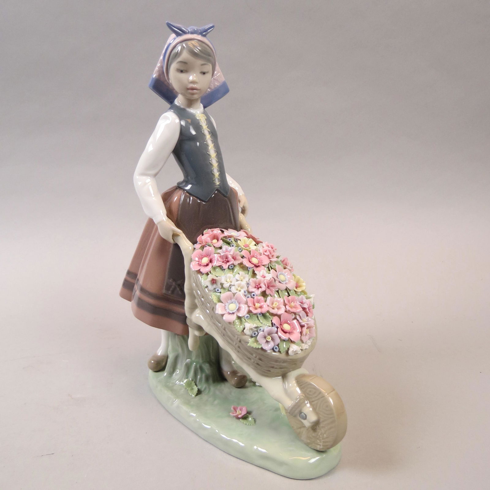 Lladro Figurine Barrel of Blossoms"," (1 of 7)