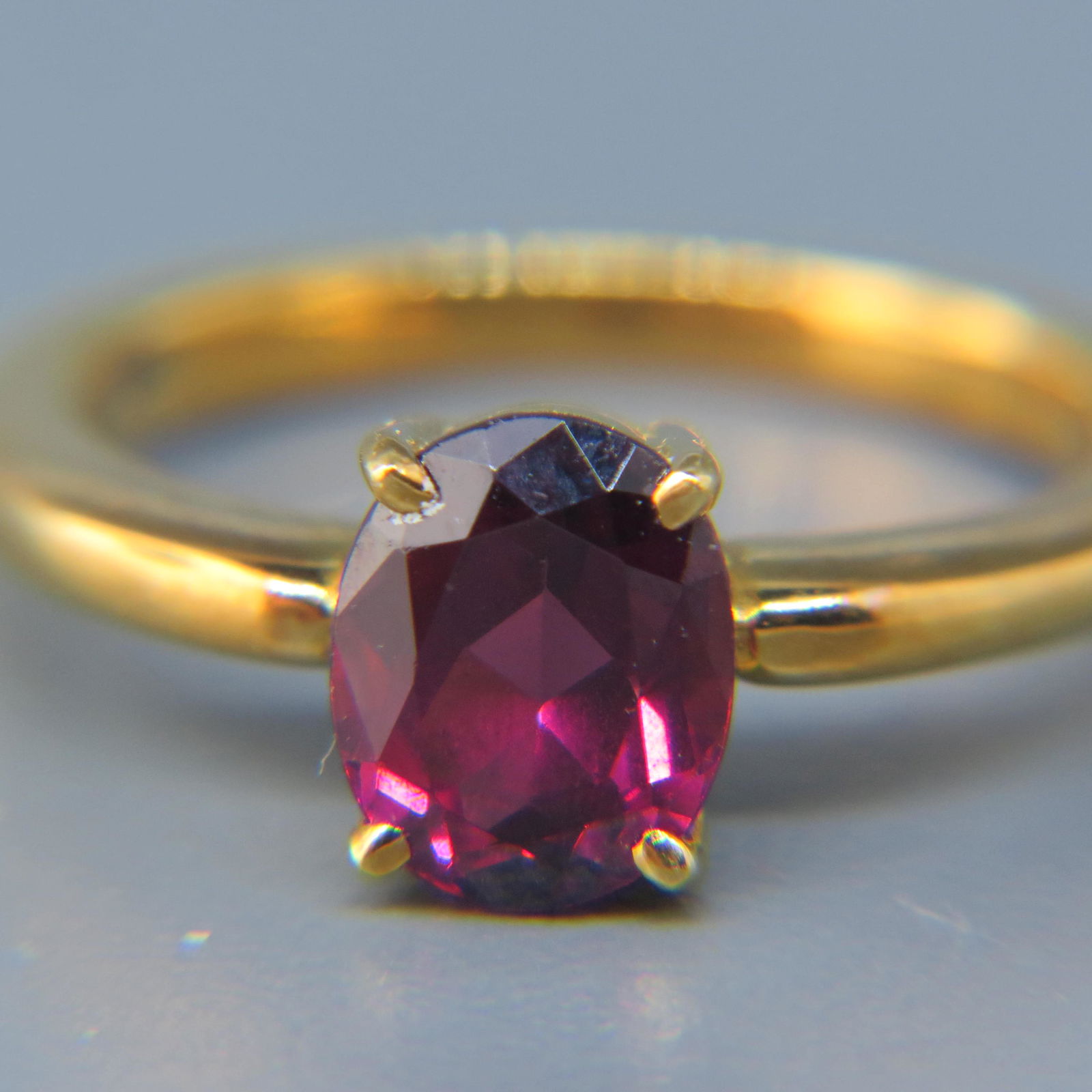 Rhodolite Garnet 18K Gold Ring (1 of 6)