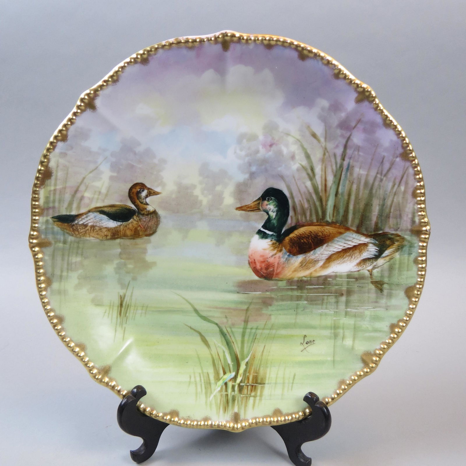 Elite Limoges Charger with Ducks (1 of 5)
