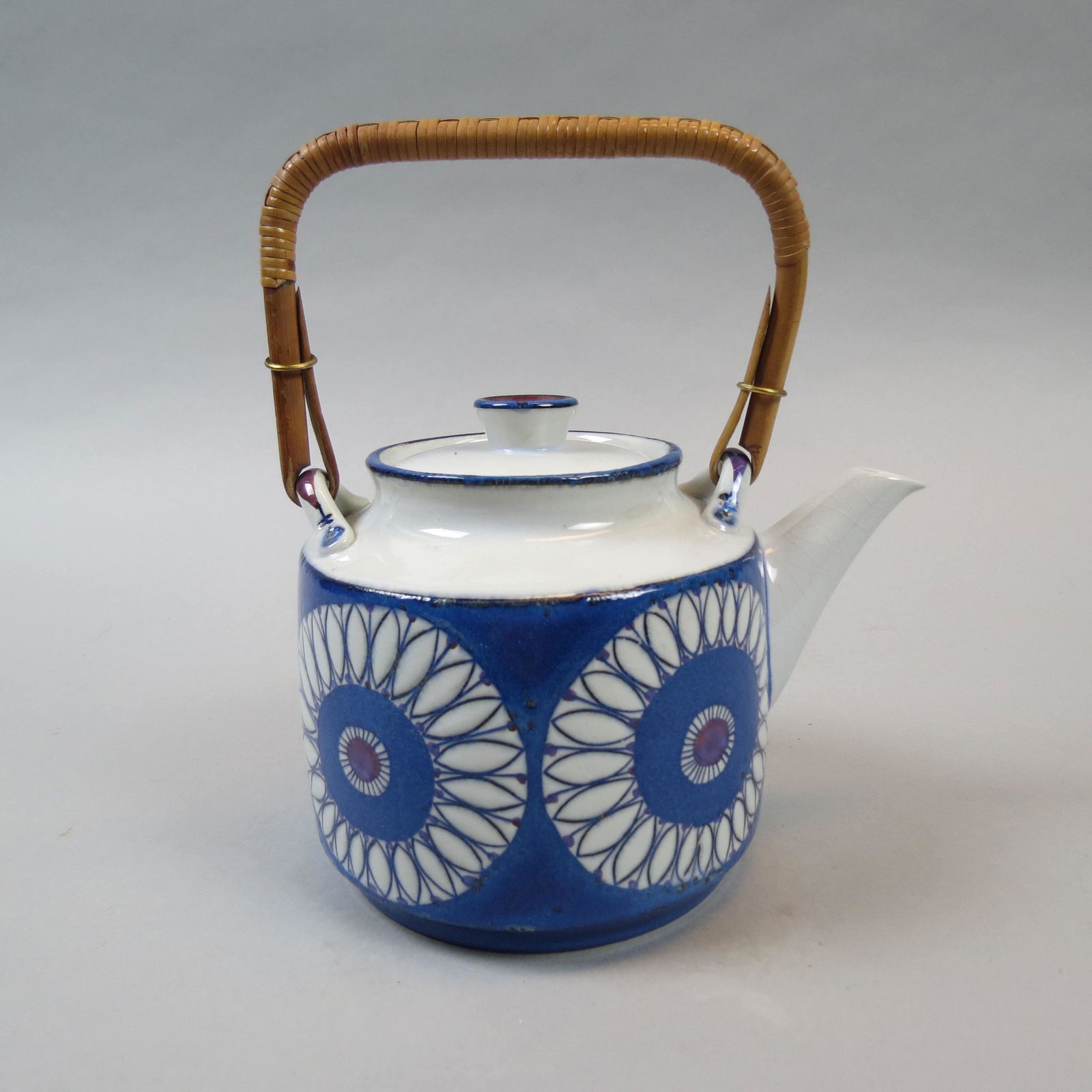 Royal Copenhagen Aluminia" Faience Teapot," (1 of 4)