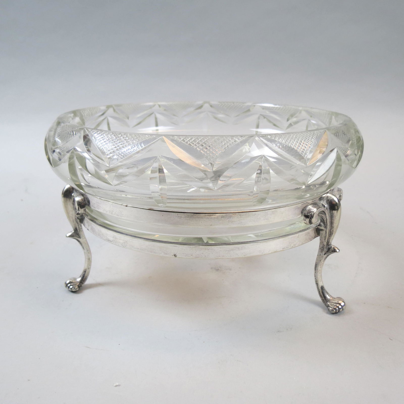 Cut Glass & Silverplate Centerpiece Bowl (1 of 4)