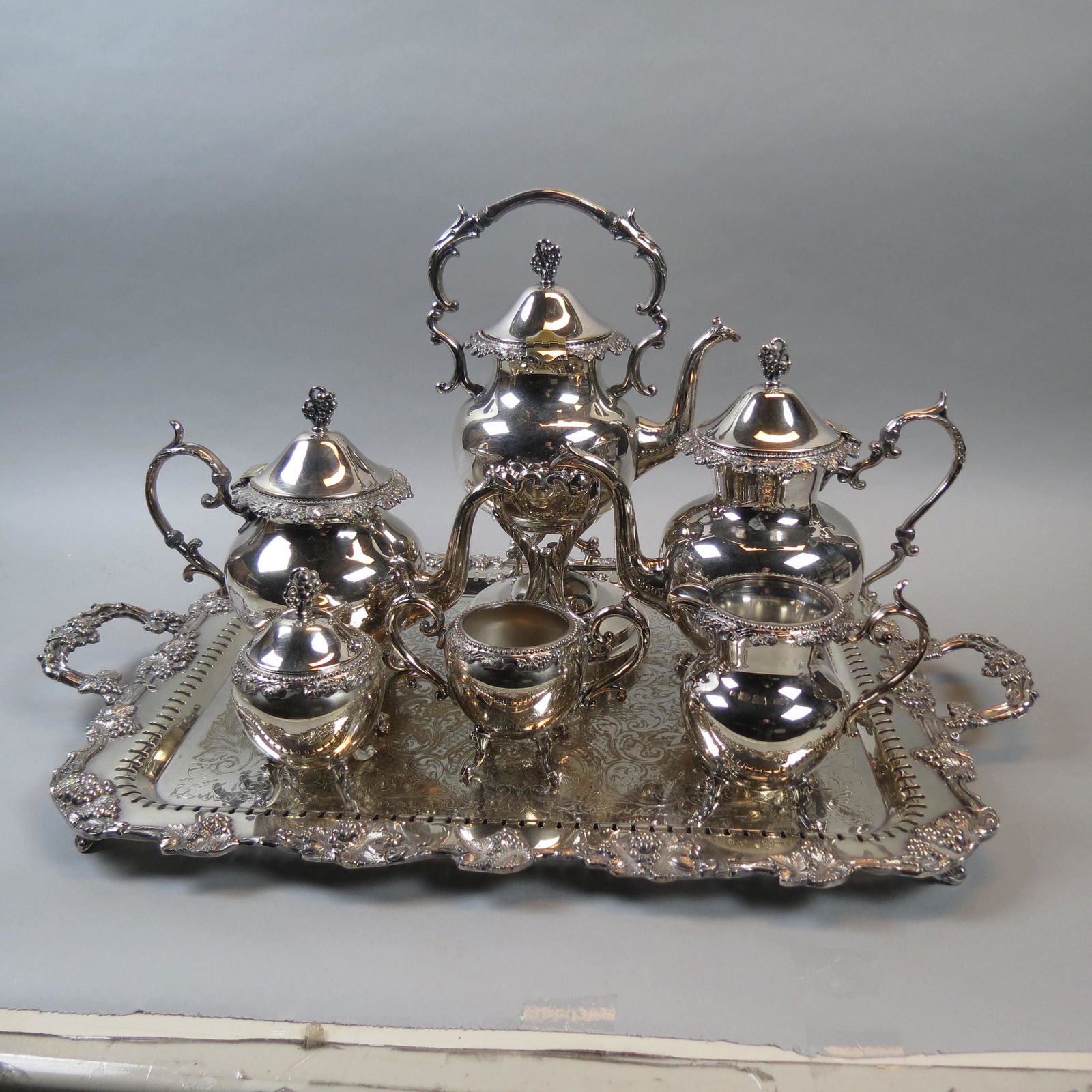 7 pc. Silverplate Tea  & Coffee Service (1 of 6)