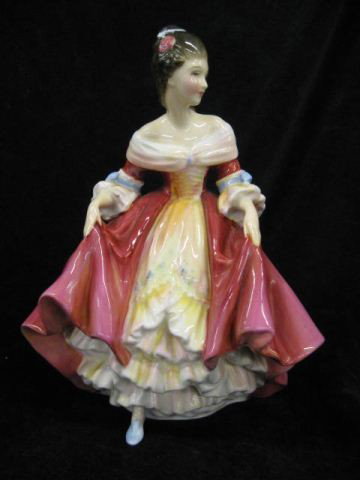 Royal Doulton Figurine "Southern Belle",: HN-2229, 1958-1997, 7 1/2", excellent.