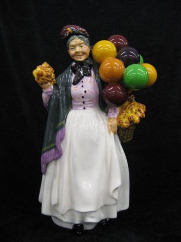 Royal Doulton Figurine "Biddy Penny Farthing",: HN-1843, 1938 & on, 9", excellent.