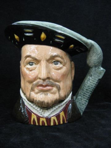 Royal Doulton Character Mug, "Henry VIII",: D-6642, large, 1975 & on, 6 1/2", excellent.