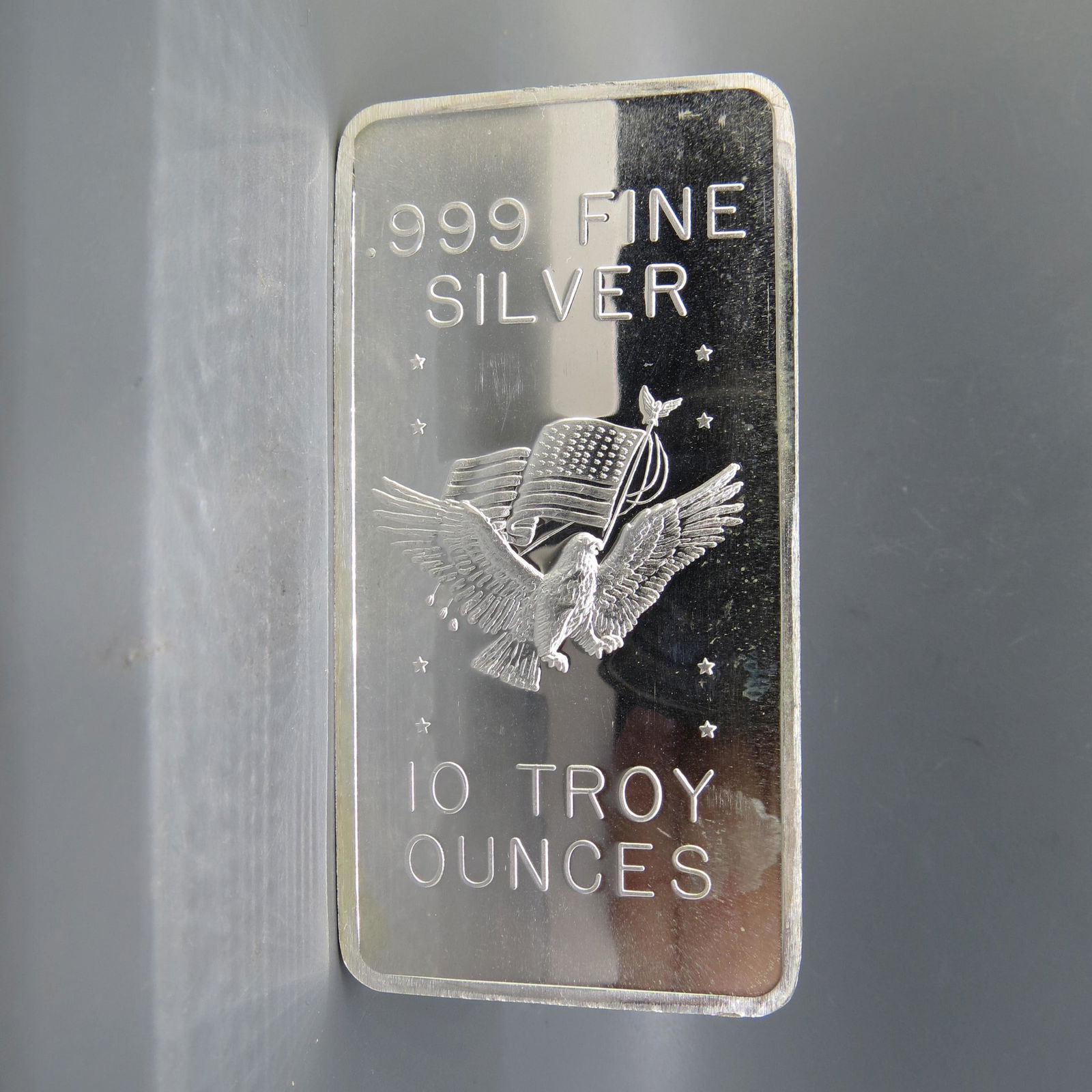 10 Ounce .999 Fine Silver Bar, (1 of 3)