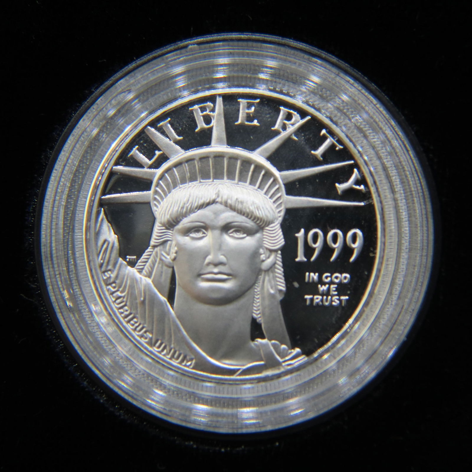 1999-W Platinum $25.00 American Eagle Coin, proof, 1/2 ounce (1 of 4)