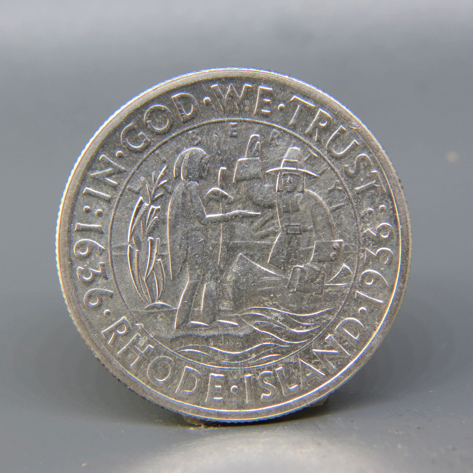 1936 Rhode Island Commemorative Half Dollar, (1 of 2)