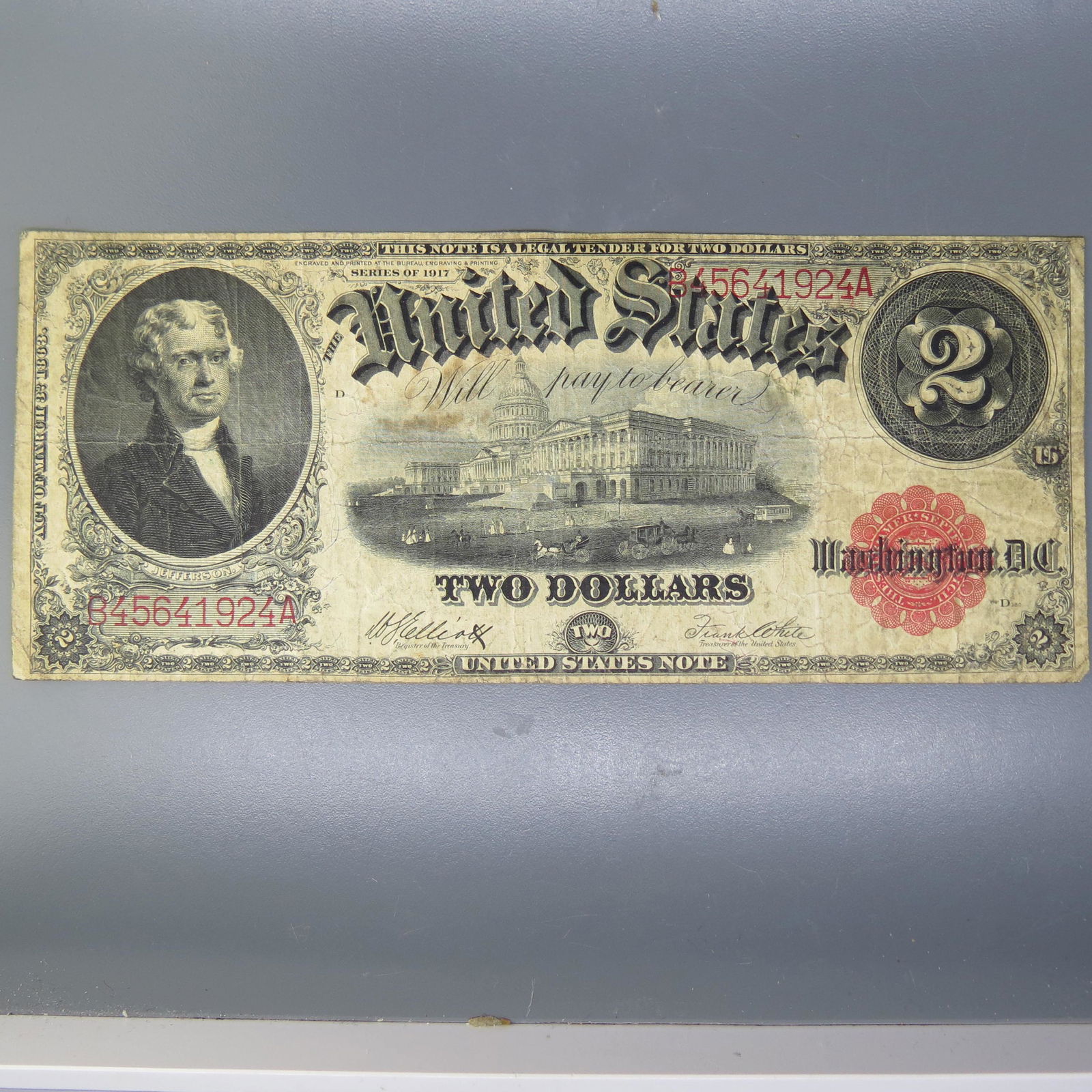1917 $2.00 Jefferson Legal tender Note, (1 of 8)