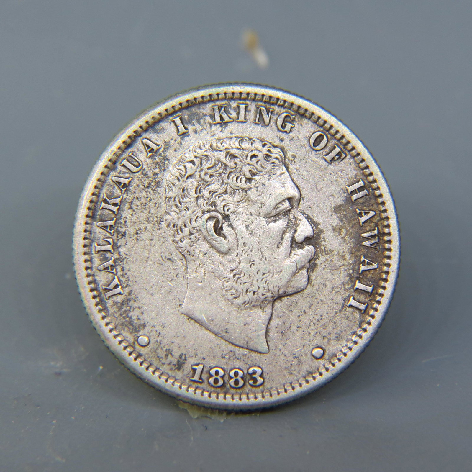 1883 Hawaii Quarter,: extra fine.
