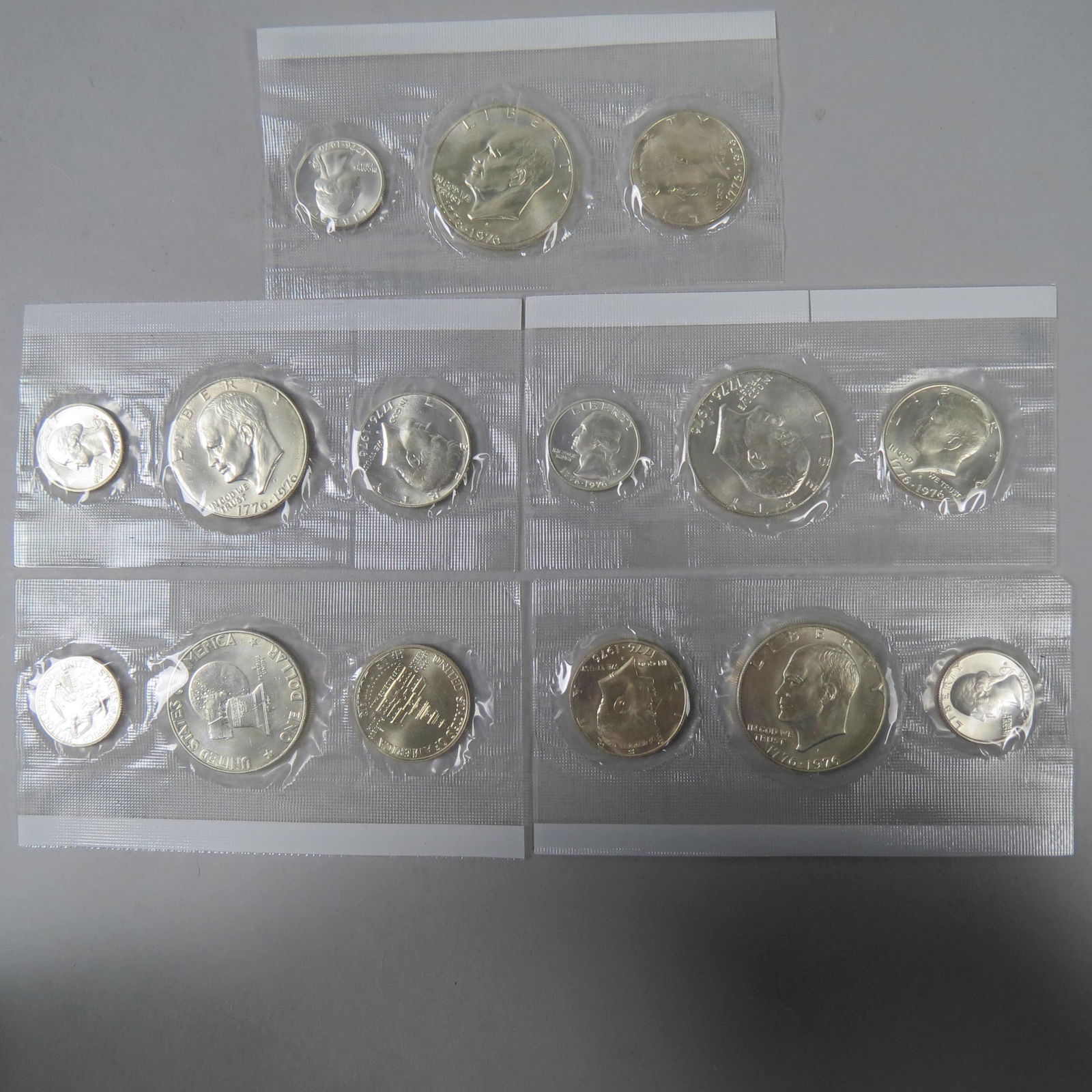 5-1976 3 pc. Silver Bicentennial Coin Sets, (1 of 5)