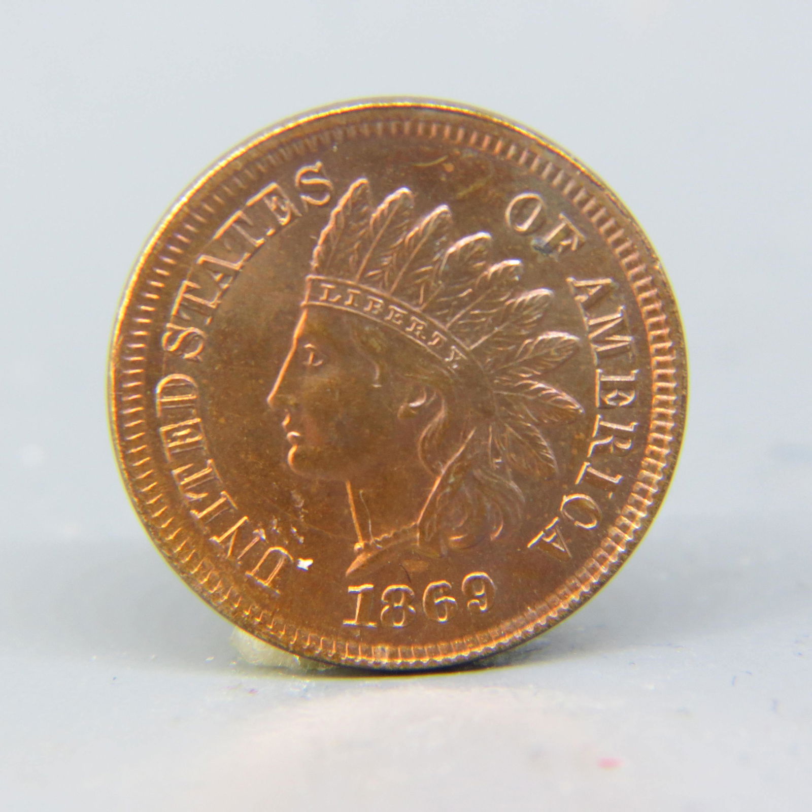 1869 Indian Head Cent, (1 of 2)