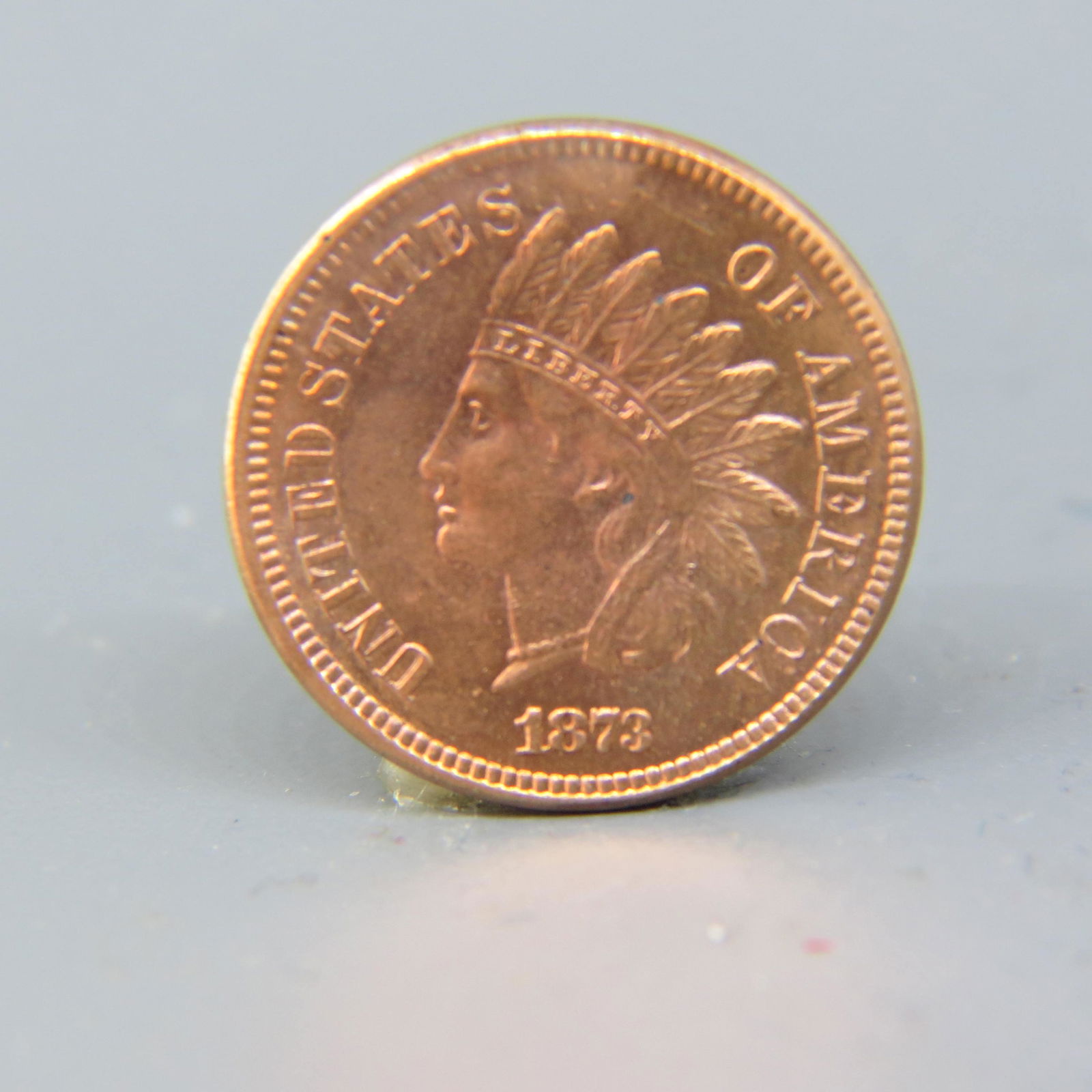 1873 Indian Head Cent, (1 of 2)