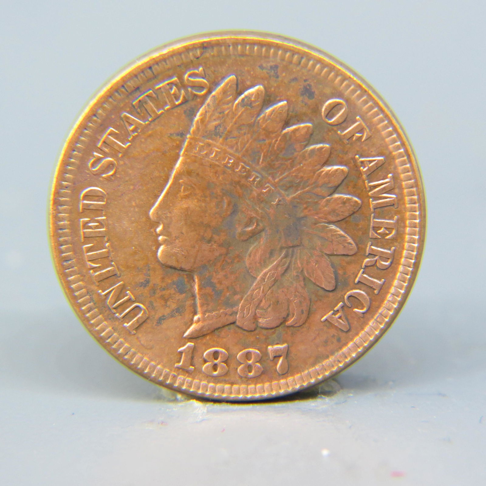 1887 Indian Head Cent, (1 of 2)
