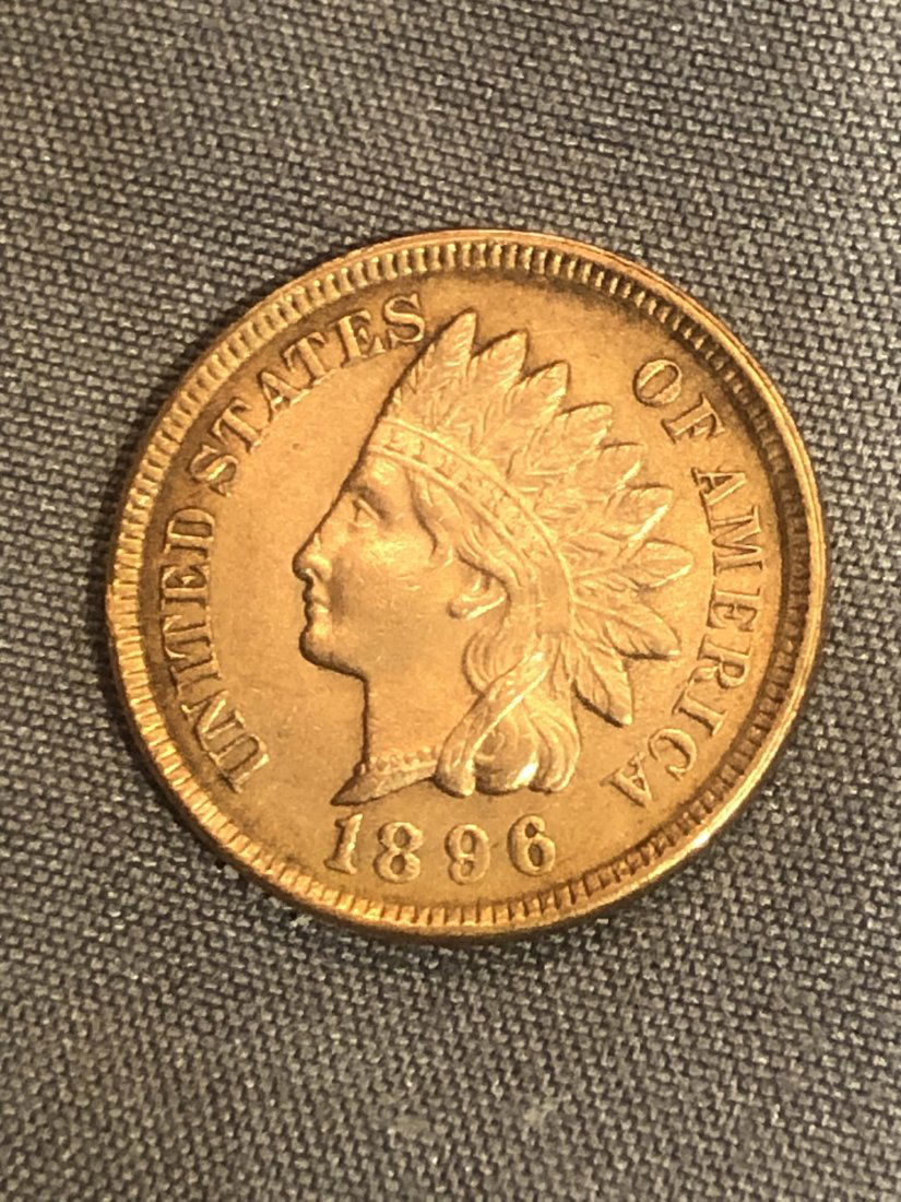 1896 Indian Head Cent, (1 of 2)