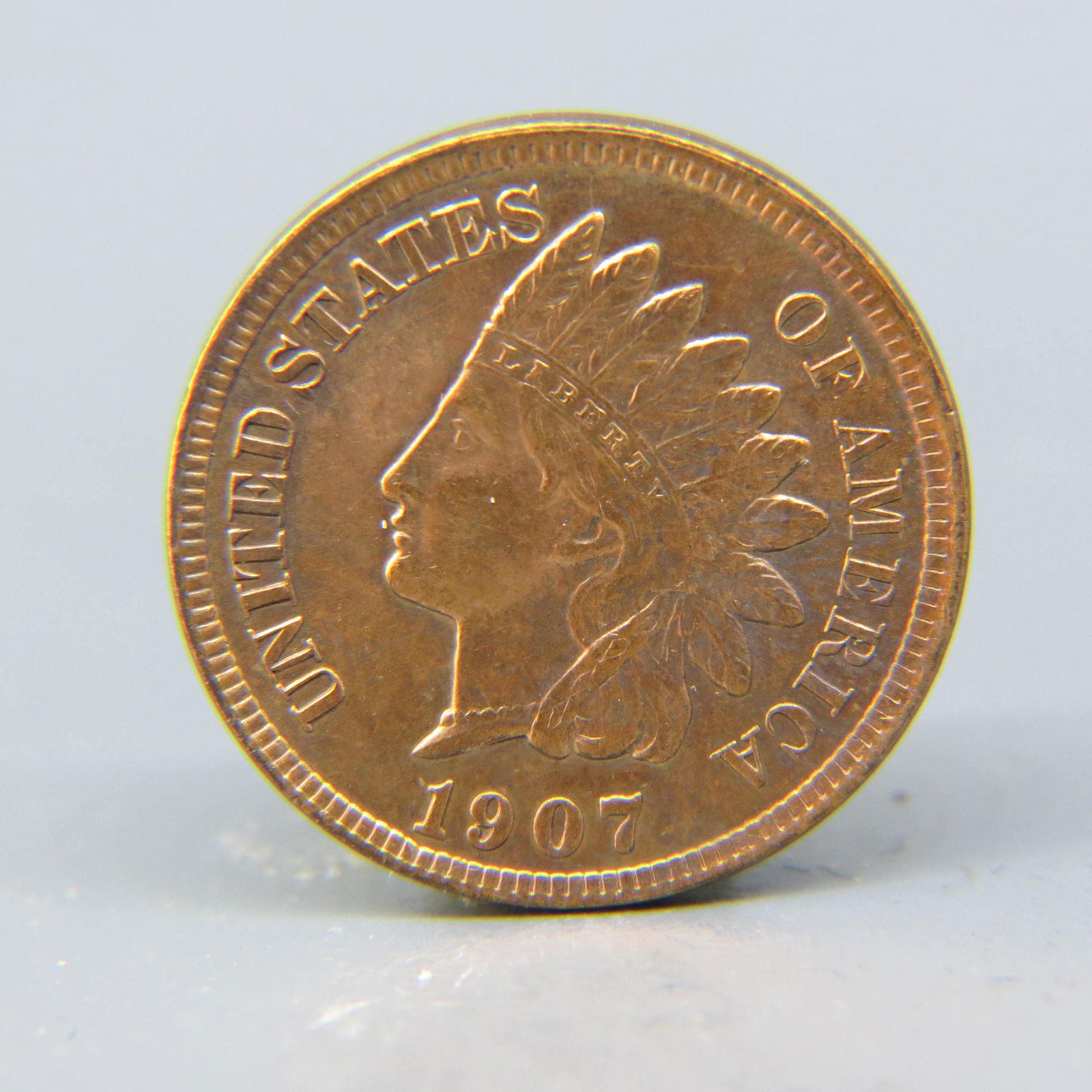1907 Indian Head Cent, (1 of 2)