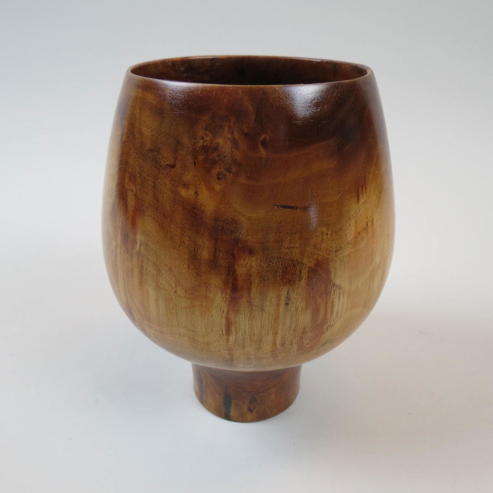 Edward Moulthrop Black Walnut Turned Wood Vase, (1 of 5)