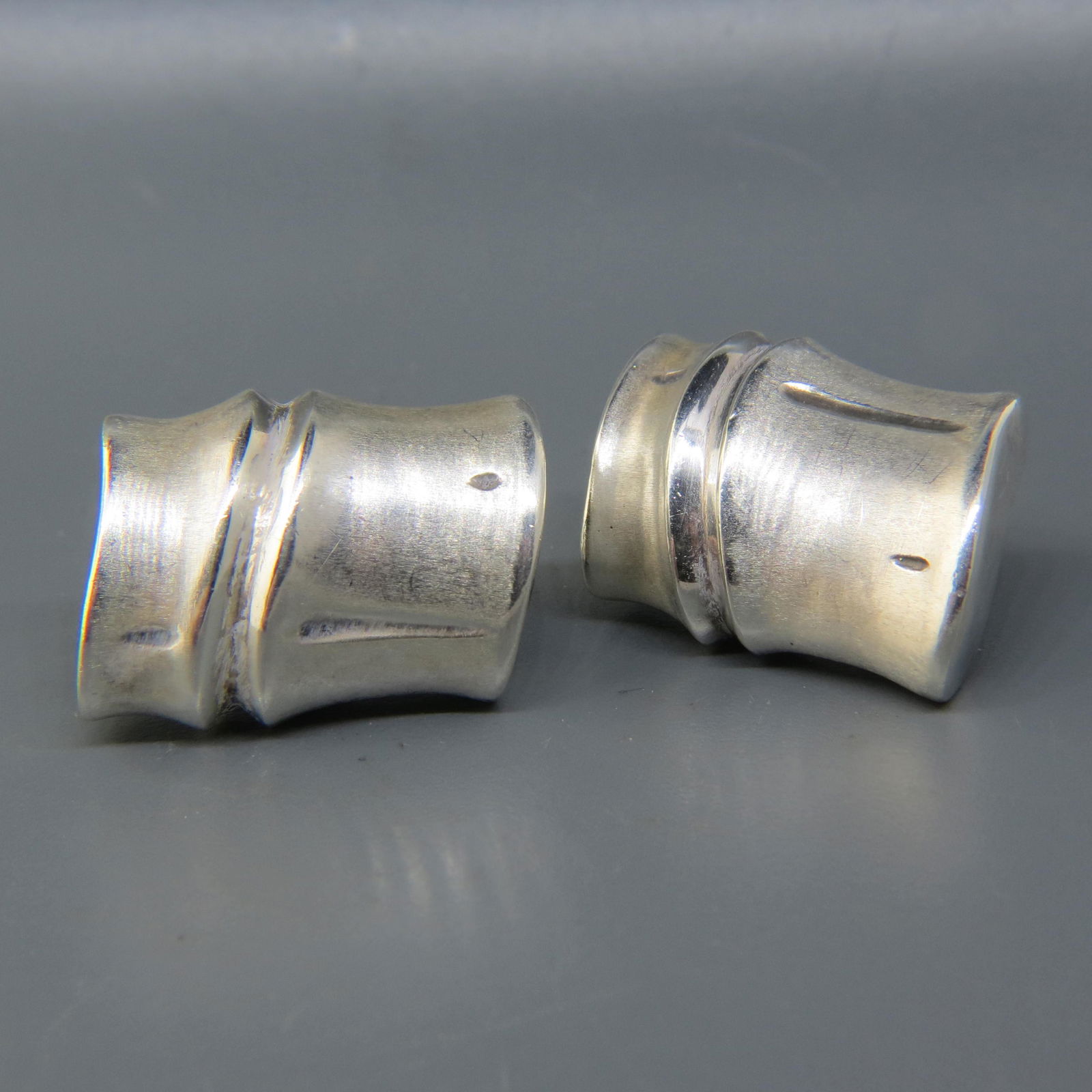 Angela Cummings Sterling Silver "Bamboo" Earrings, (1 of 5)