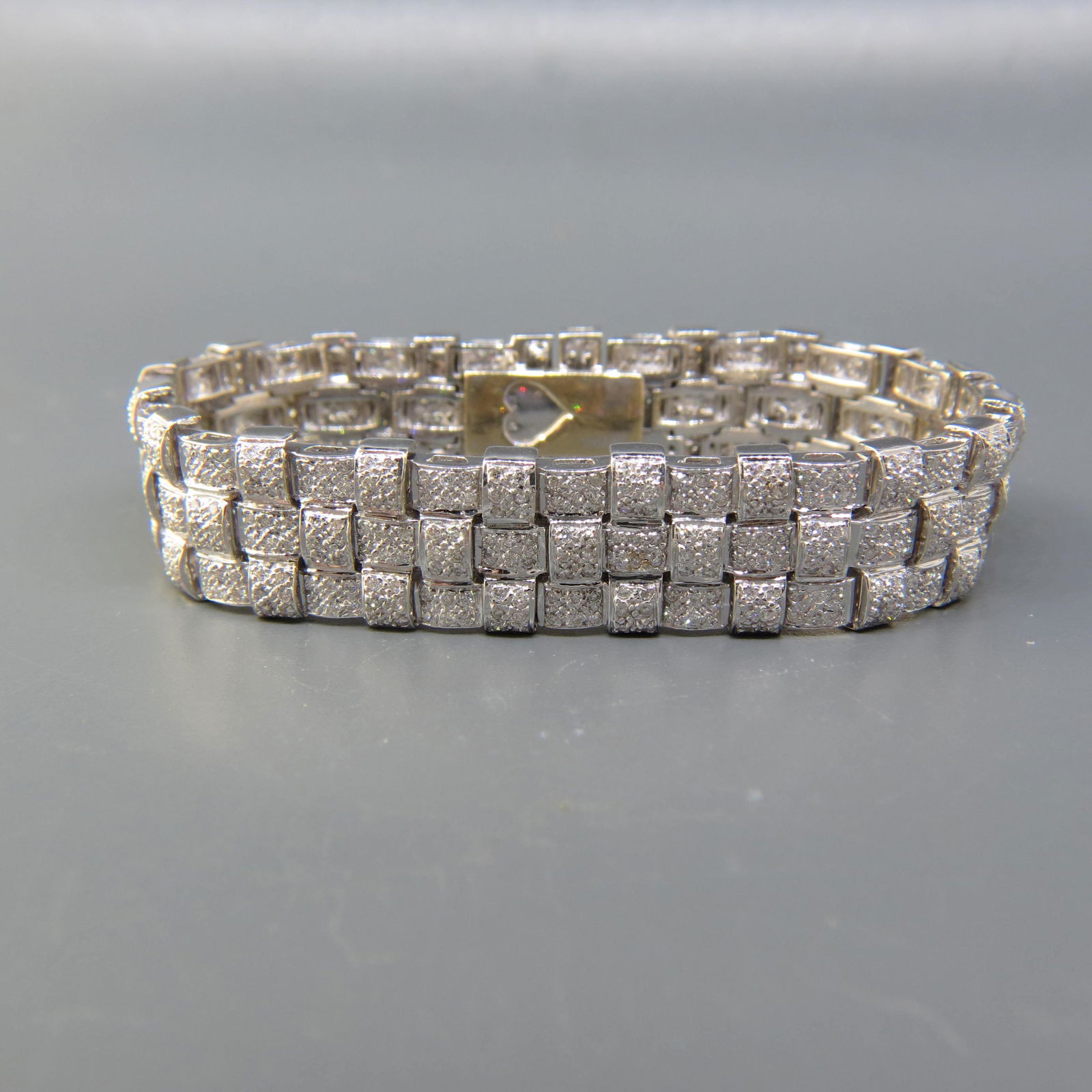 Diamond 18K White Gold Bracelet, 702 Diamonds, (1 of 9)