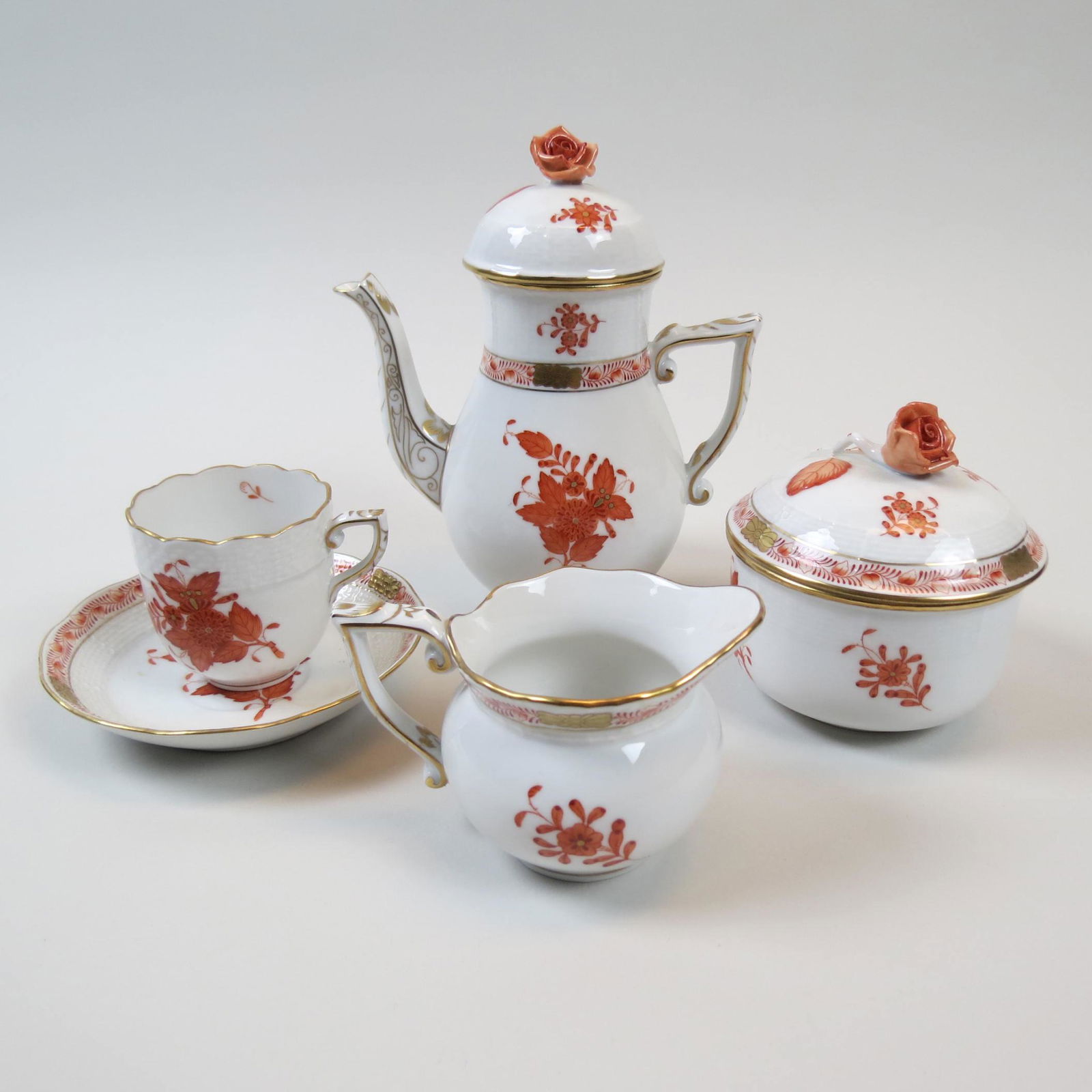 13 pc. Herend Porcelain "Chinese Bouquet", (1 of 9)
