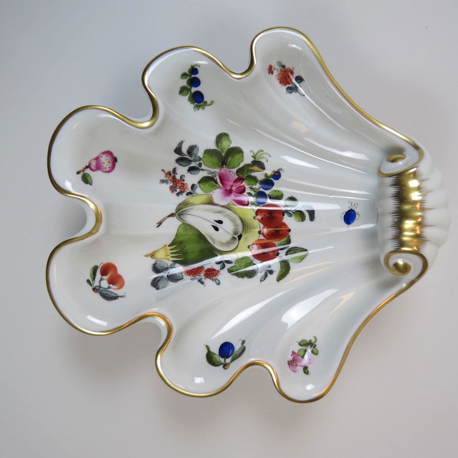 Herend Porcelain "Market Garden" Shell Shape Dish, (1 of 4)