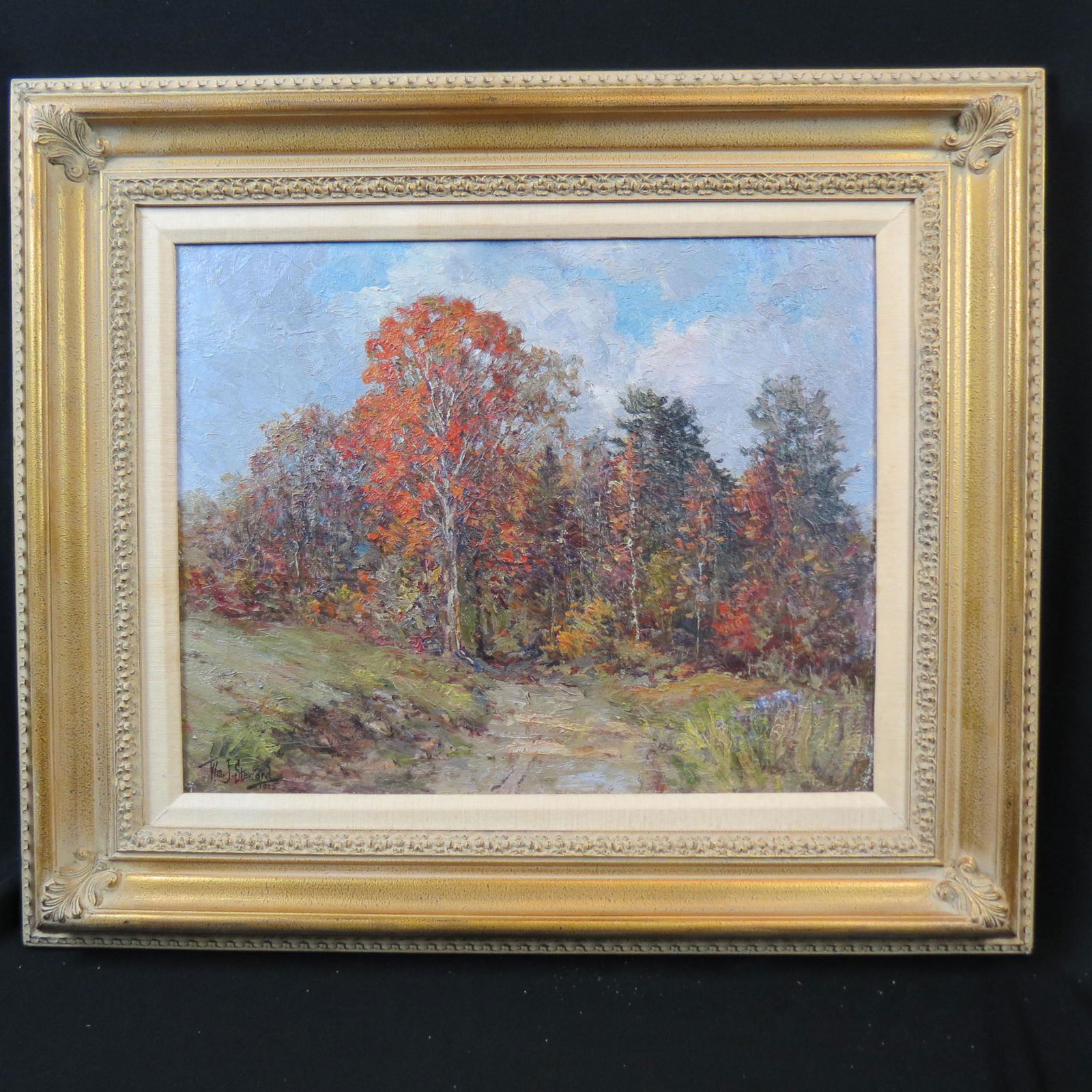 William J. Steward, oil, Autumn Landscape, (1 of 7)