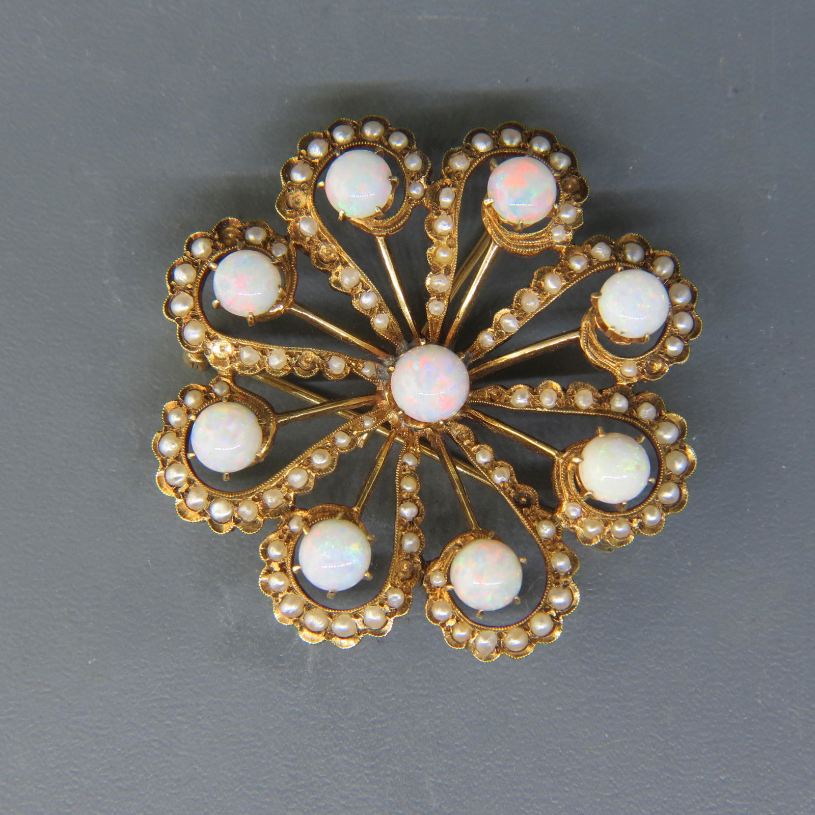 Opal 14K Gold Brooch or Pendant, (1 of 8)