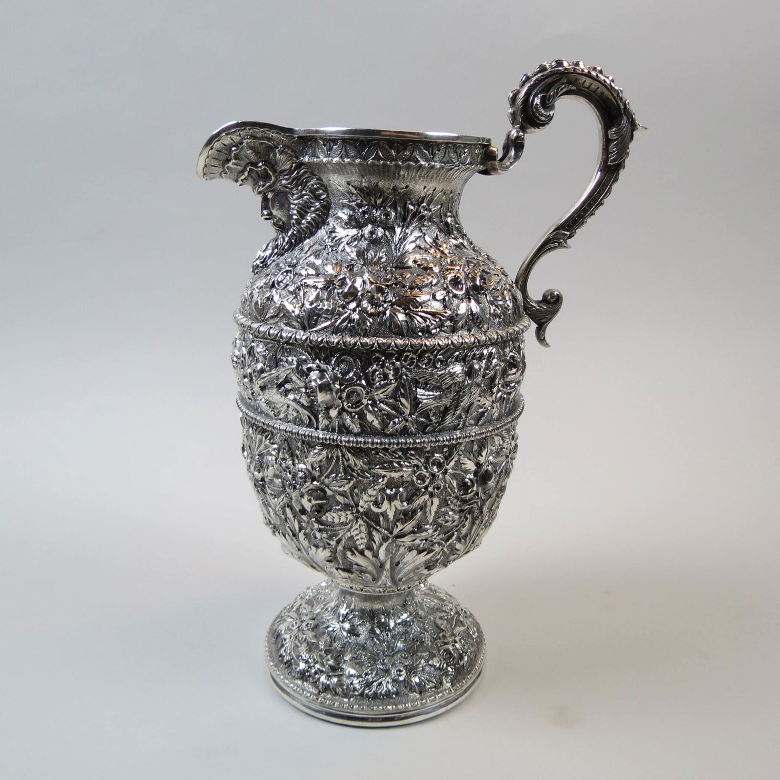 S. Kirk & Son Repousse Sterling Water Pitcher, (1 of 14)