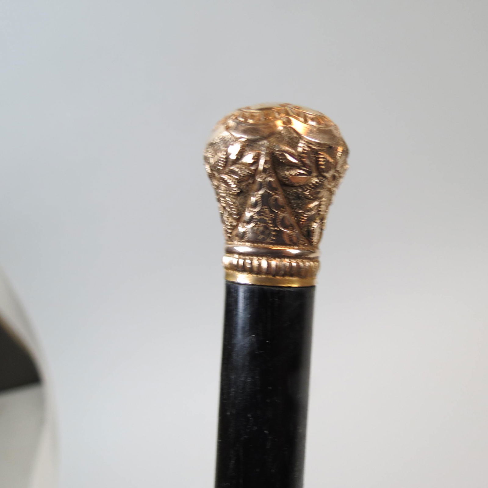 Gold Top Walking Stick, (1 of 4)