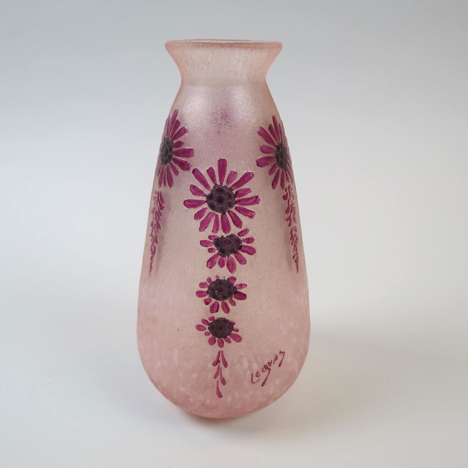 Legras French Cameo Art Glass Vase, Art Deco, (1 of 6)