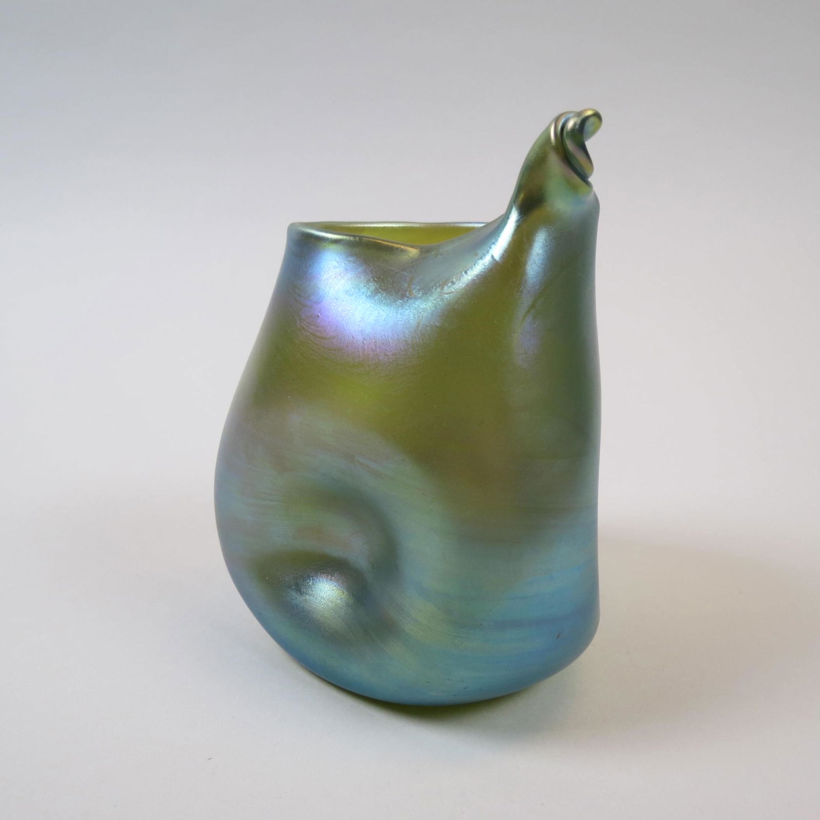 Loetz Type Art Glass Vase, (1 of 5)