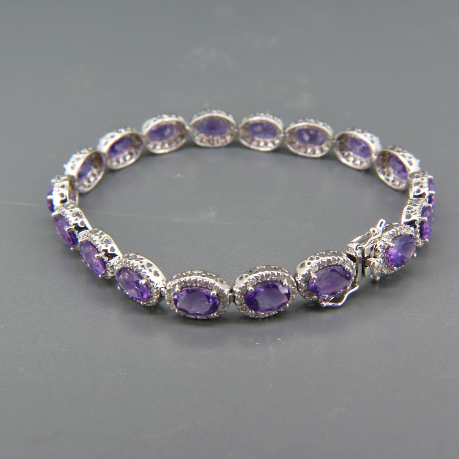 Amethyst & Diamond Bracelet, (1 of 6)