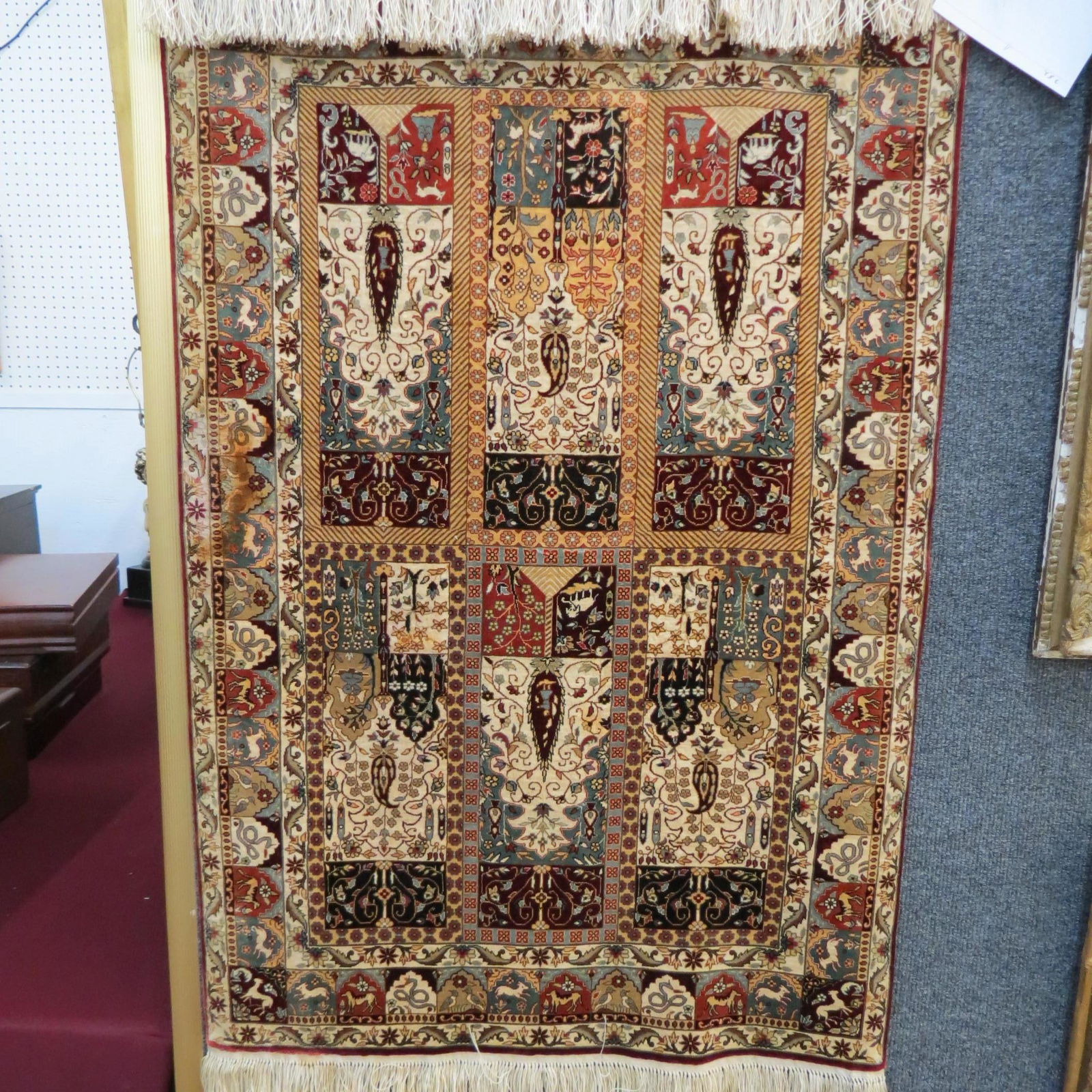 Silk Persian Handmade Rug, (1 of 6)