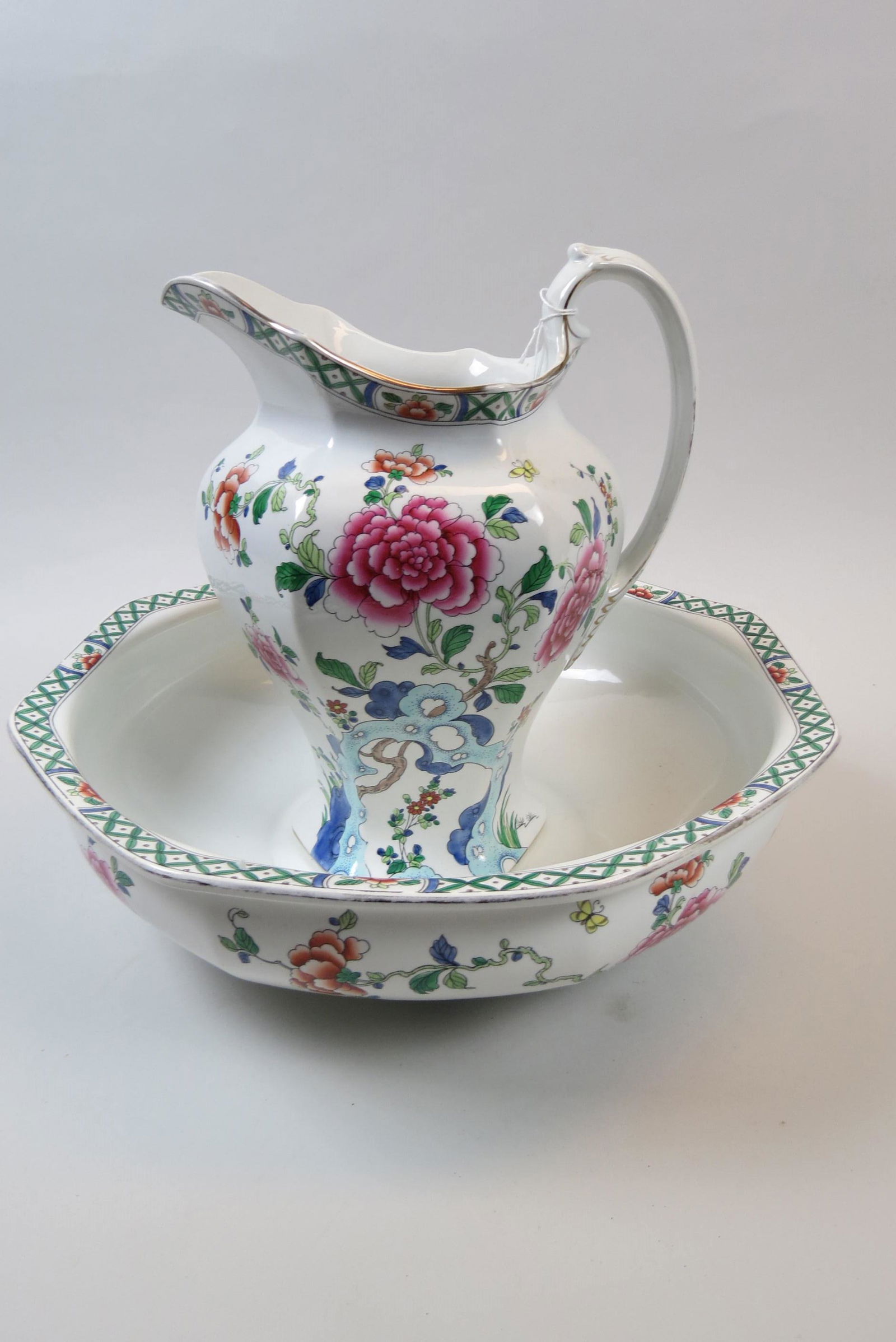 English Ironstone Pitcher & Bowl Set, (1 of 6)