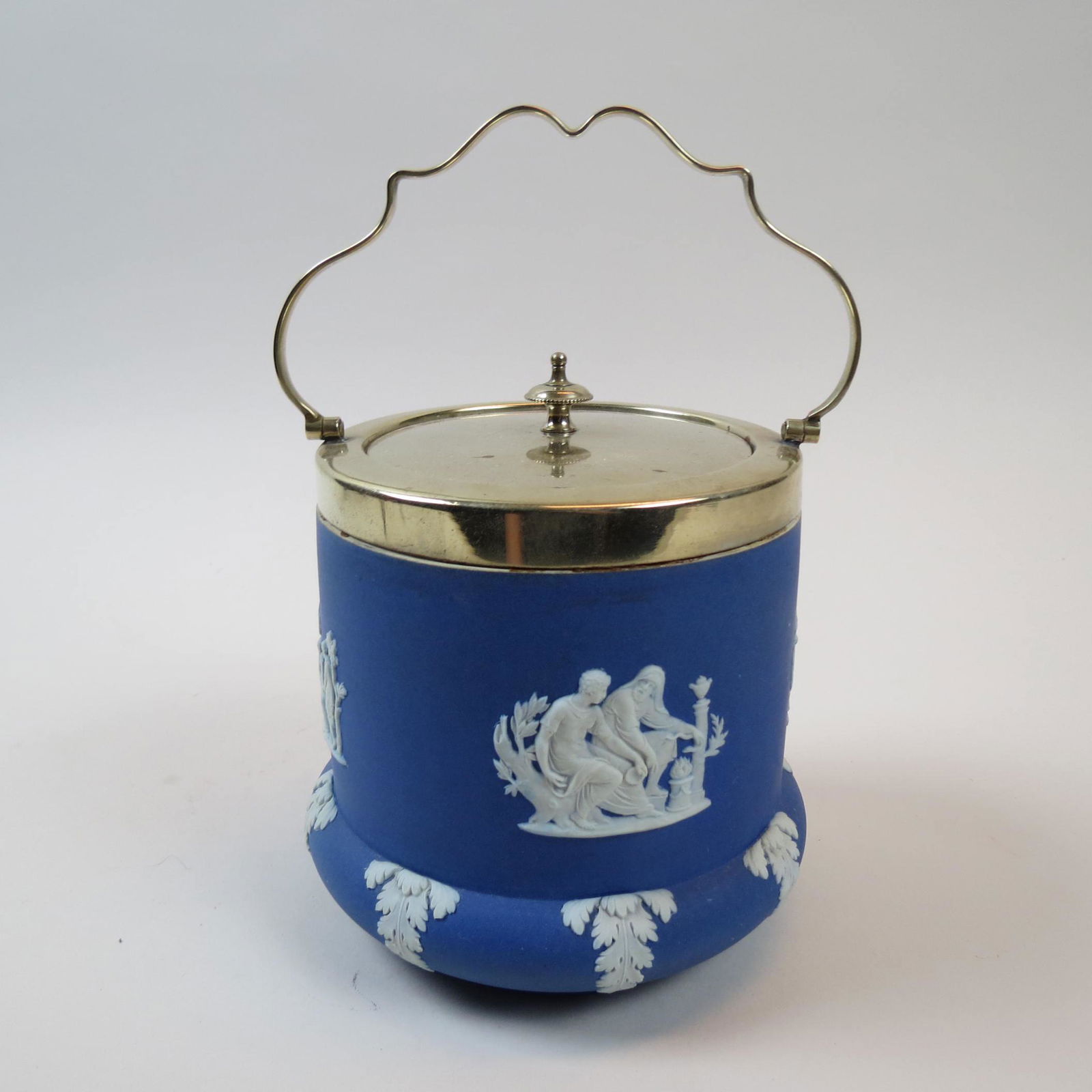 Wedgwood Jasperware Biscuit Jar, (1 of 5)
