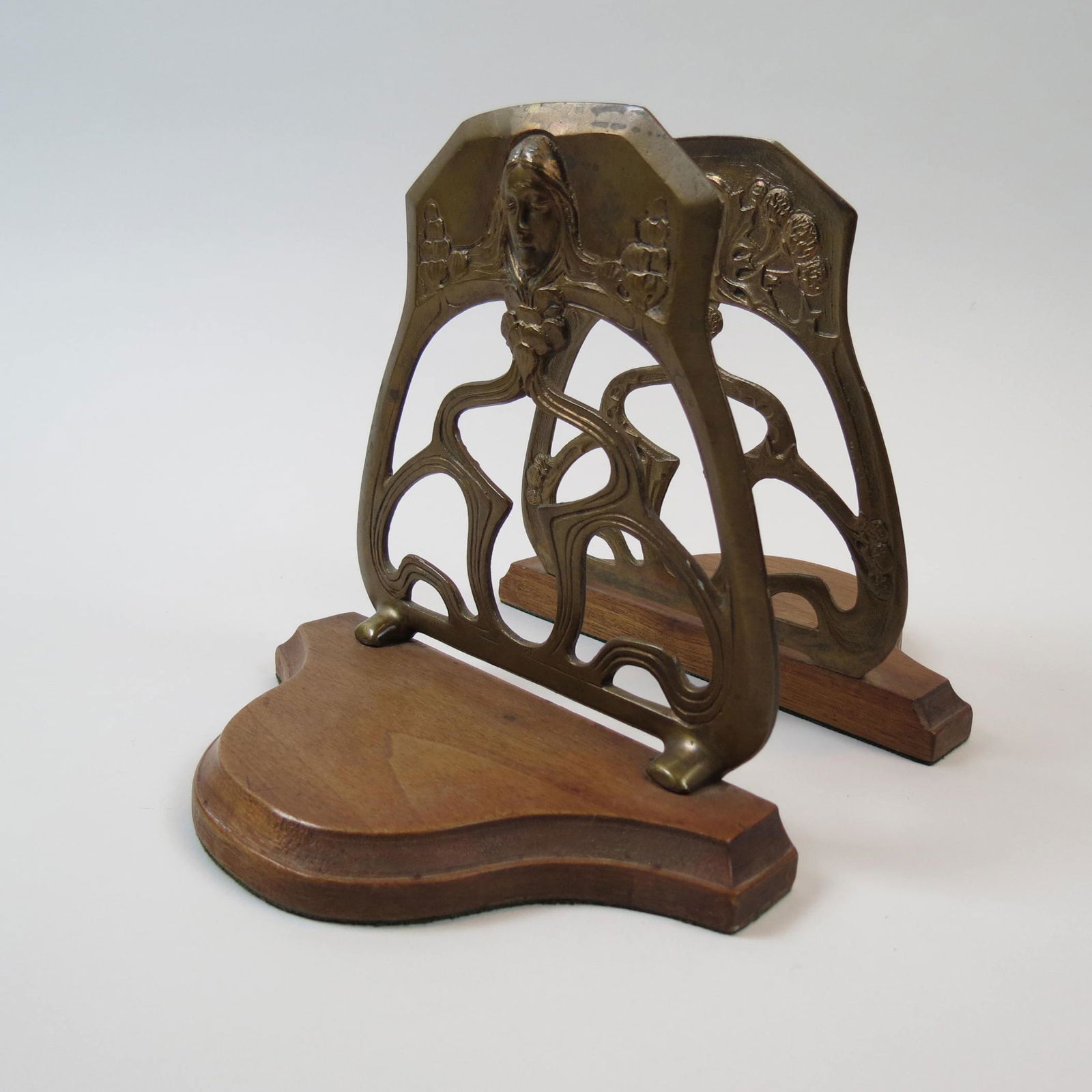 Pair of Art Nouveau Bookends, (1 of 5)