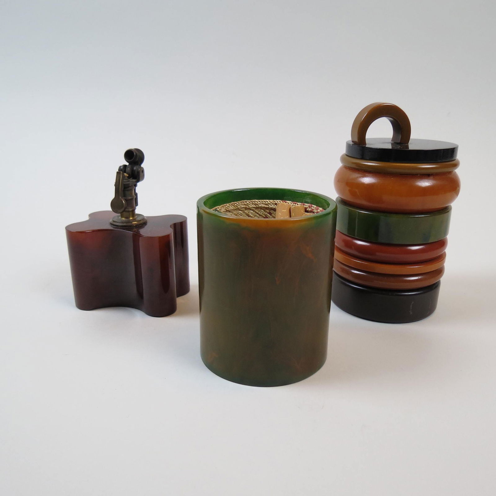 Group of Bakelite Smoking Items Art Deco Era, (1 of 7)