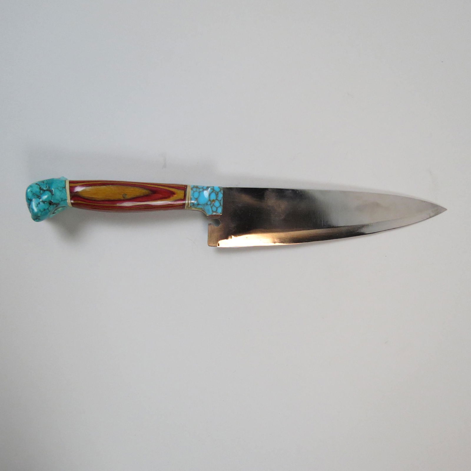 Western Knife signed S.H. with Turquoise (1 of 6)