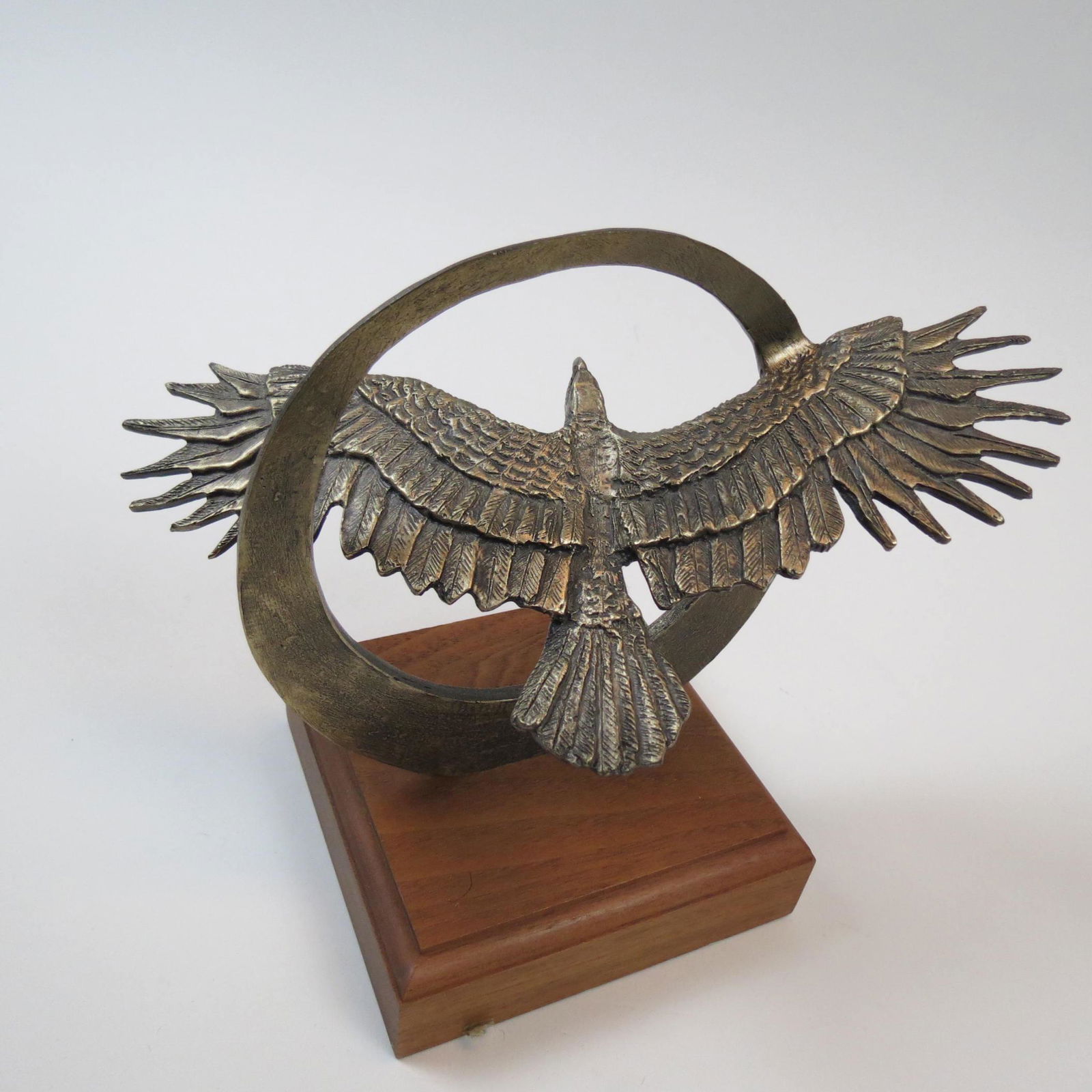 Gary Shoop, bronze, "Bird & Circle", (1 of 4)