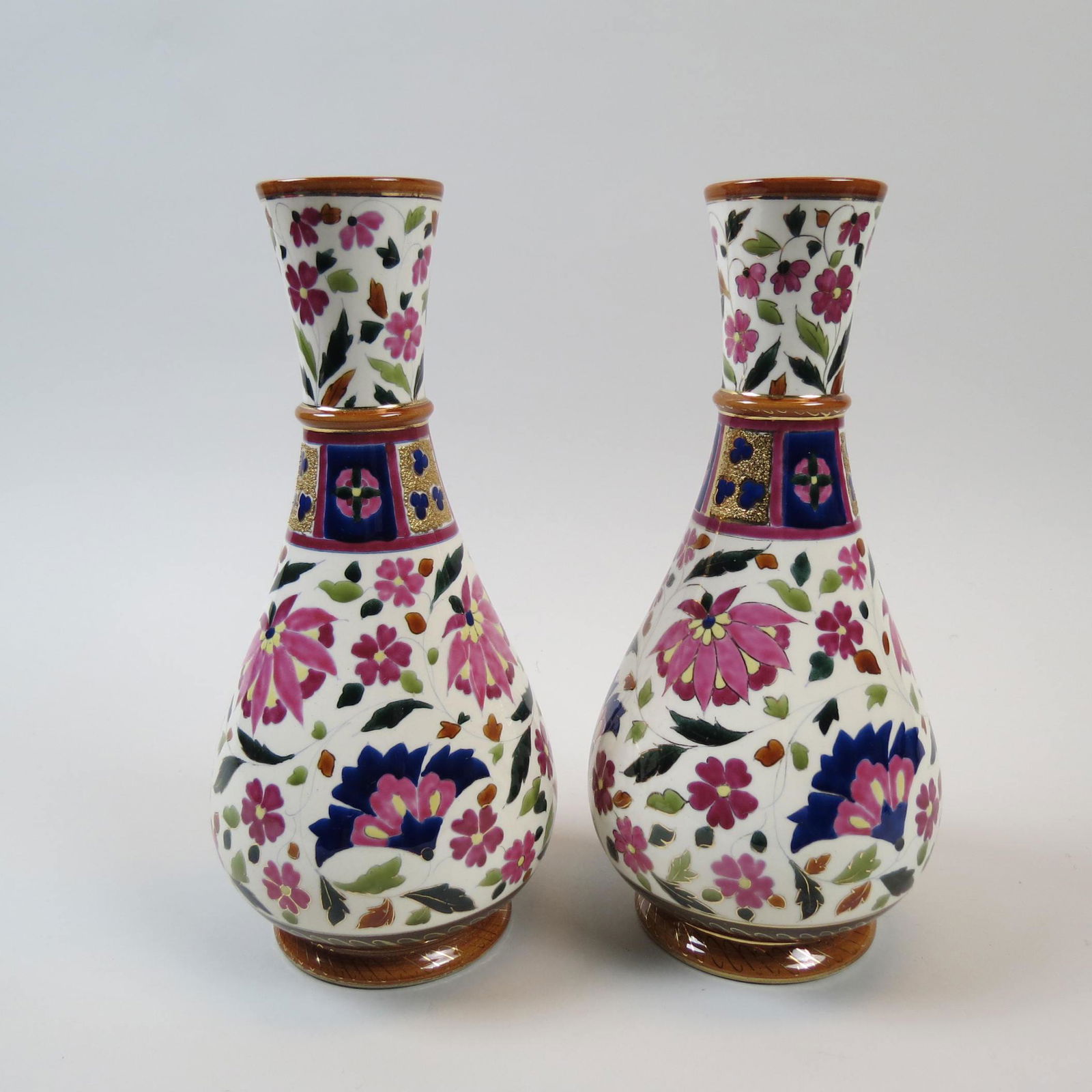 Pair of  Fischer Budapest Pottery Vases, (1 of 8)
