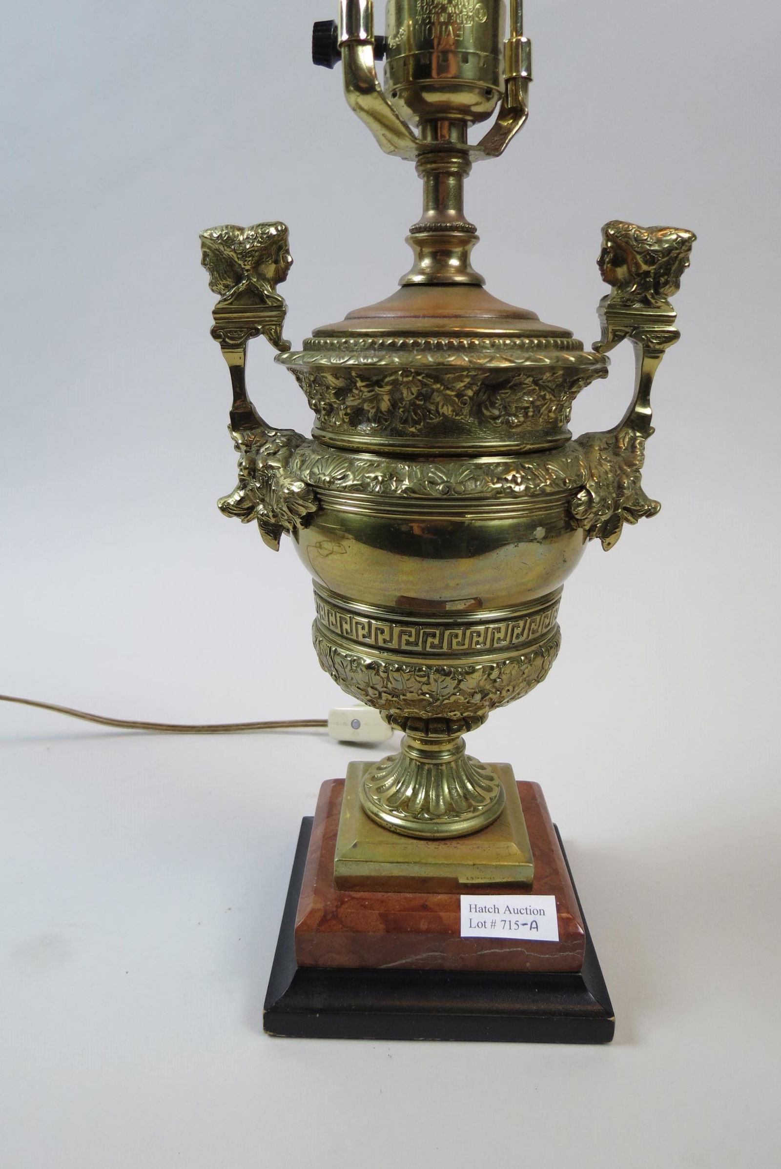 French Bronze Neo-Classical Style Table Lamp (1 of 5)