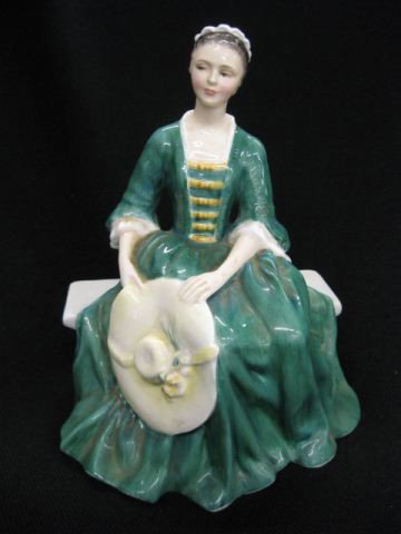 Royal Doulton Porcelain Figurine, "A Lady: of Williamsburg", HN #2228, 6 1/2", excellent.