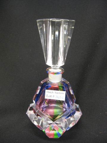 RAINBOW CRYSTAL PRISM PERFUME BOTTLE NEW VIDALI COLLECTION CRYSTAL CUT GLASS