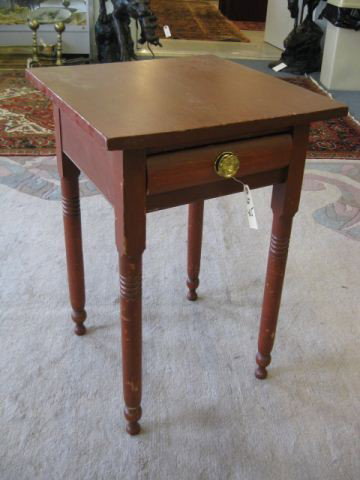 Sheraton One Drawer Stand,: 30" tall, 20" square top.