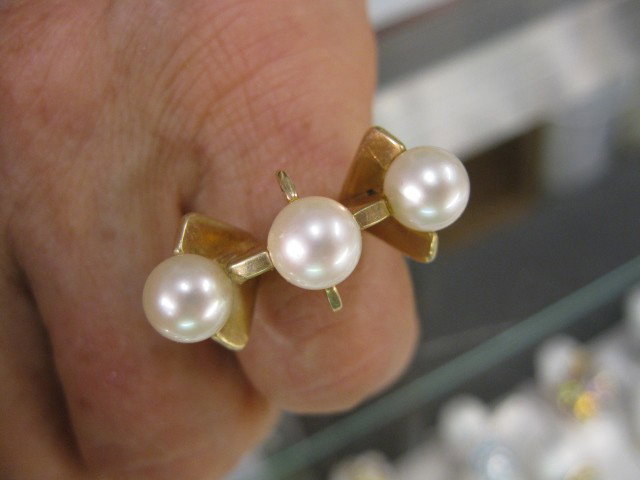 Pearl & 14k Gold Ring by Winfred Clark Shaw, 1960: 1960's. W I N F I E L D F I N E A R T I N J E W E L R Y I'm very pleased to present a collection of rare jewelry by Winfield Fine Art in Jewelry, a gallery/workshop located in Greenwich Village during