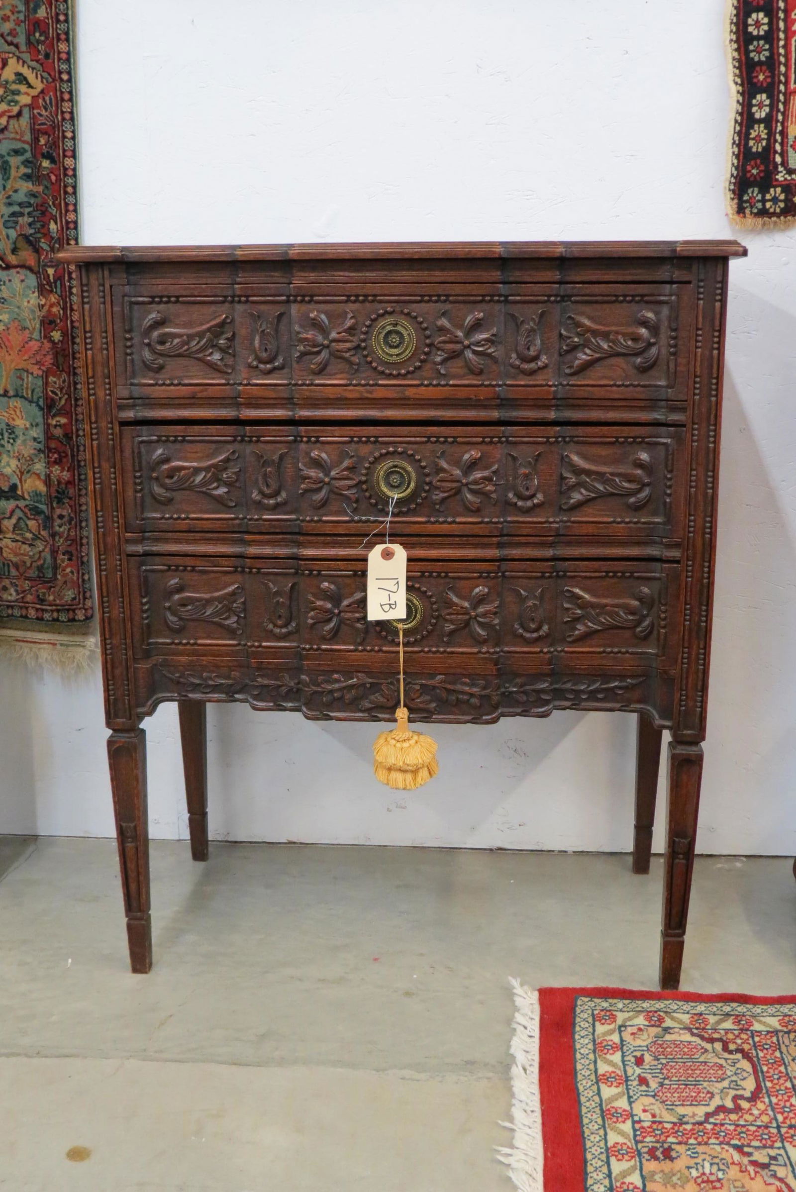 European Carved Oak Chest, (1 of 5)