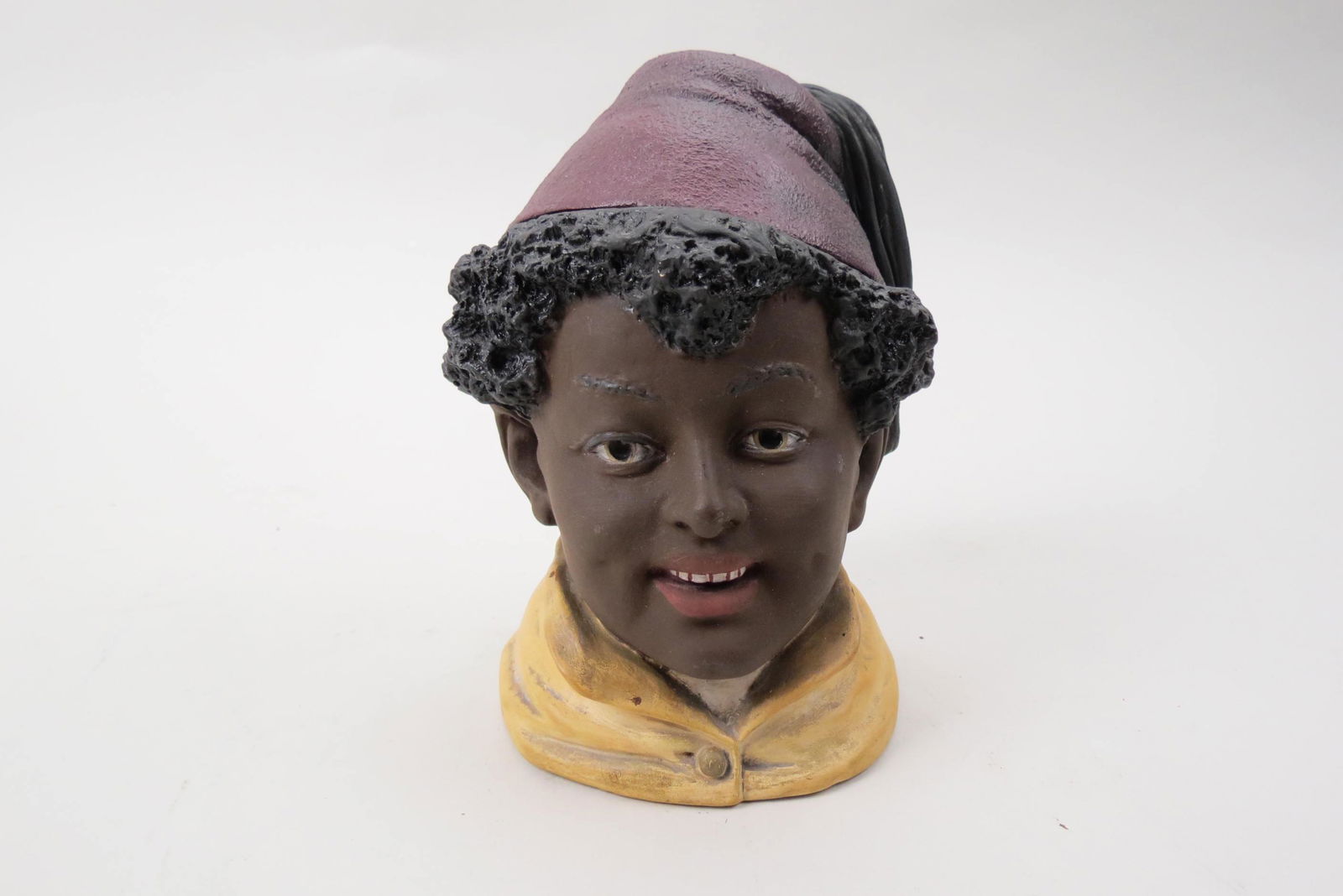 Victorian Pottery Tobacco Jar of a Nubian Male, (1 of 4)