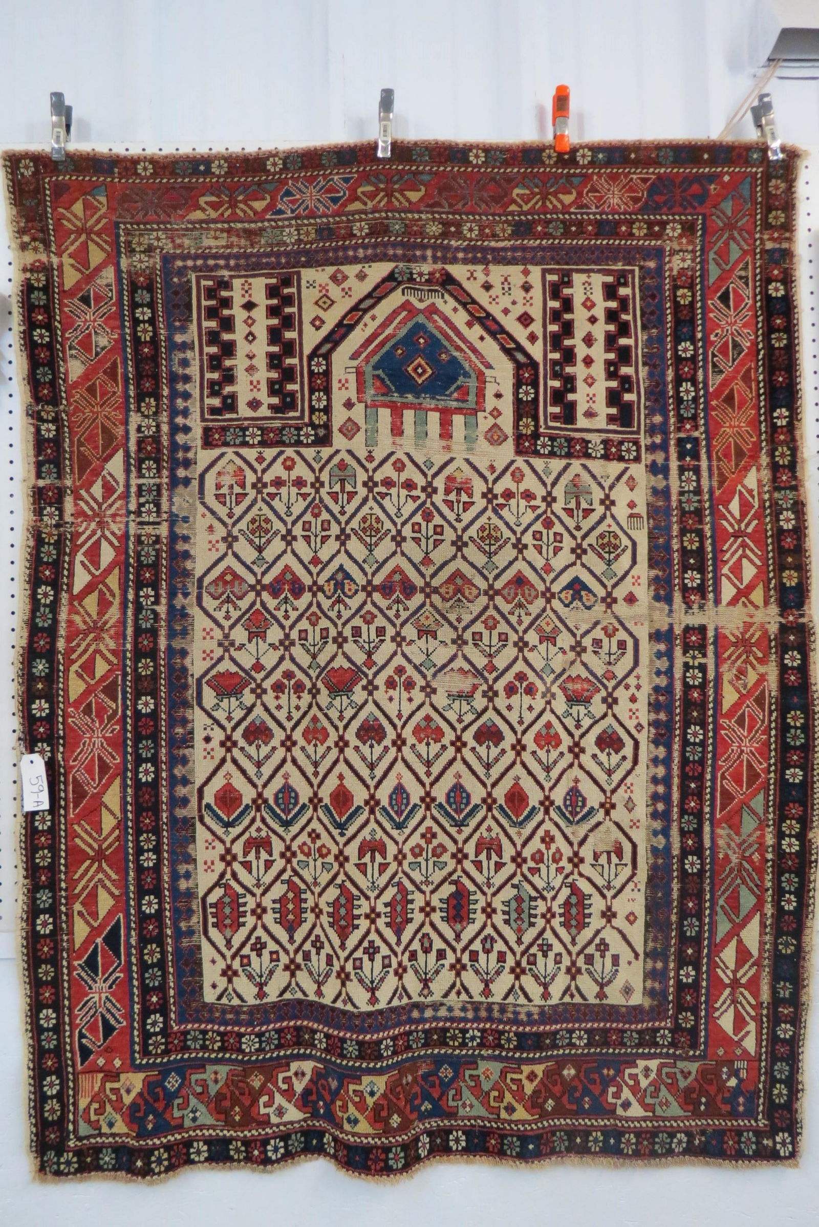 Early Caucasian Shirvan Handmade Rug, (1 of 8)
