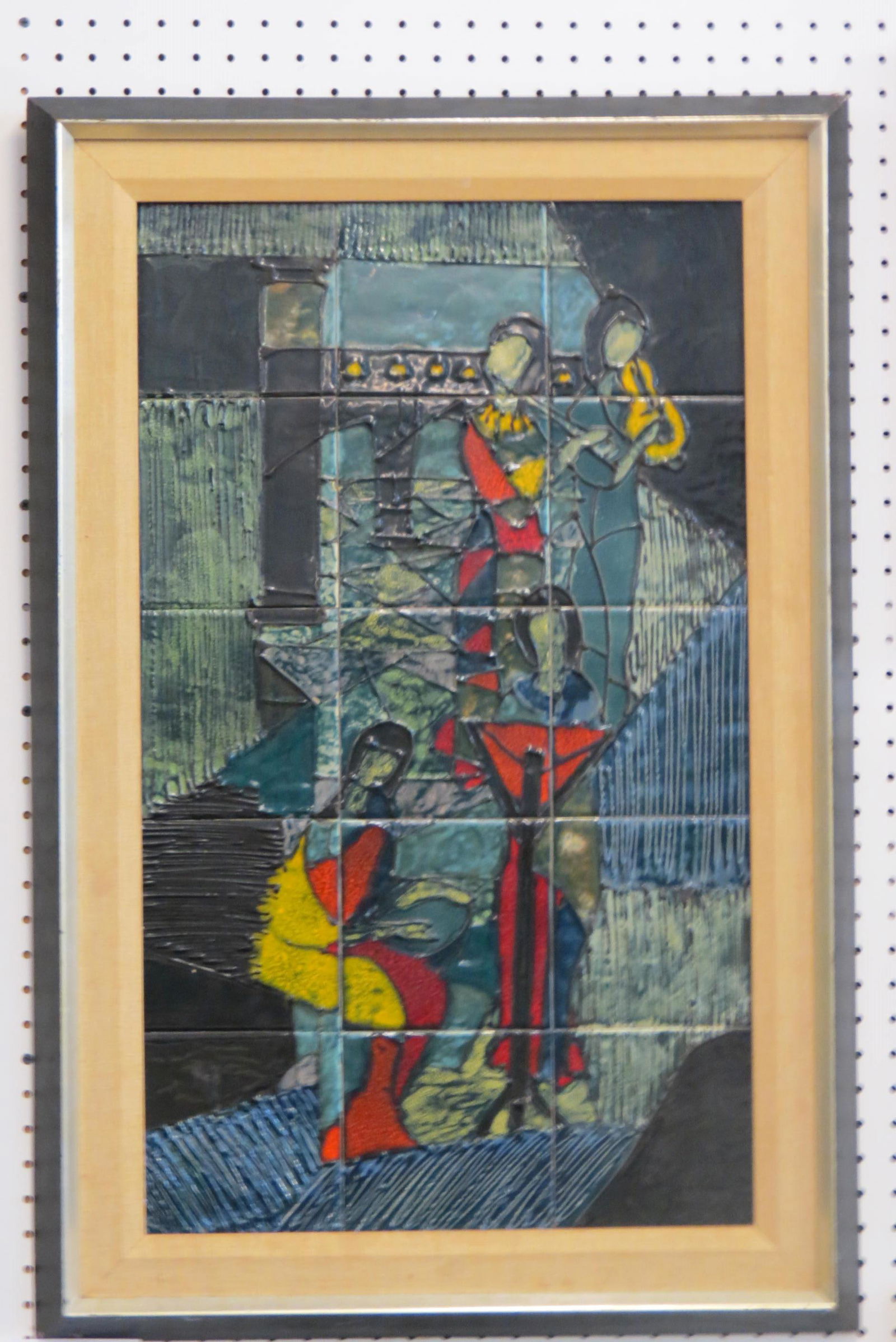 Harris G. Strong, pottery tile wall plaque, (1 of 4)