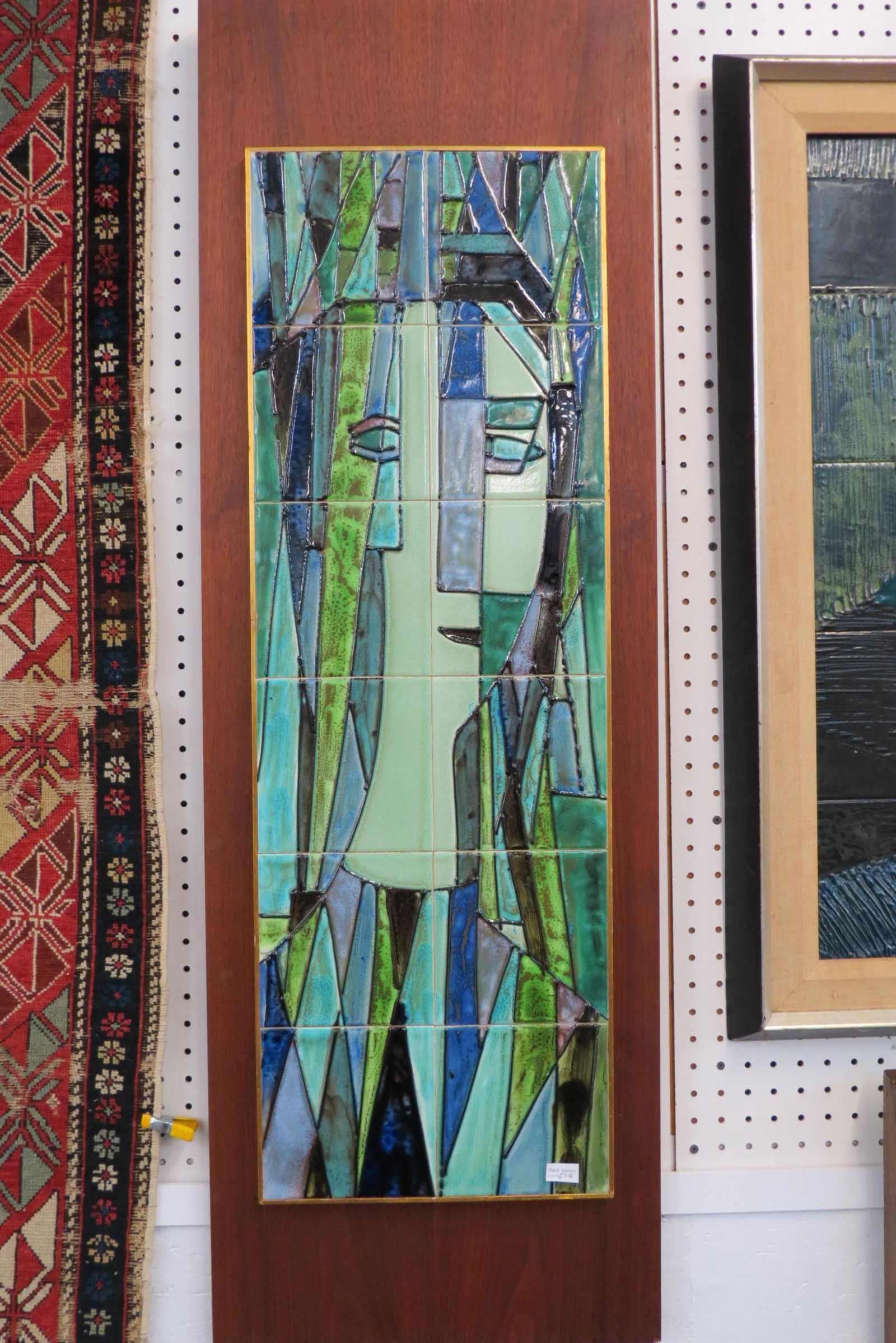 Harris G. Strong, pottery tile wall plaque, (1 of 4)